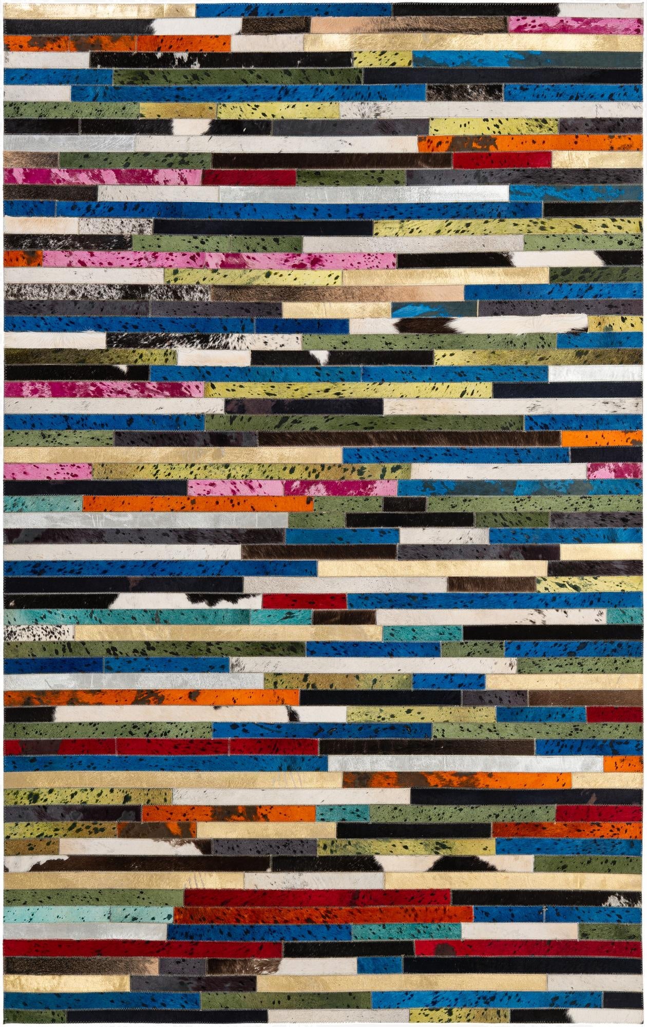  5' 1 x 7' 11 Cowhide - Patchwork Rug