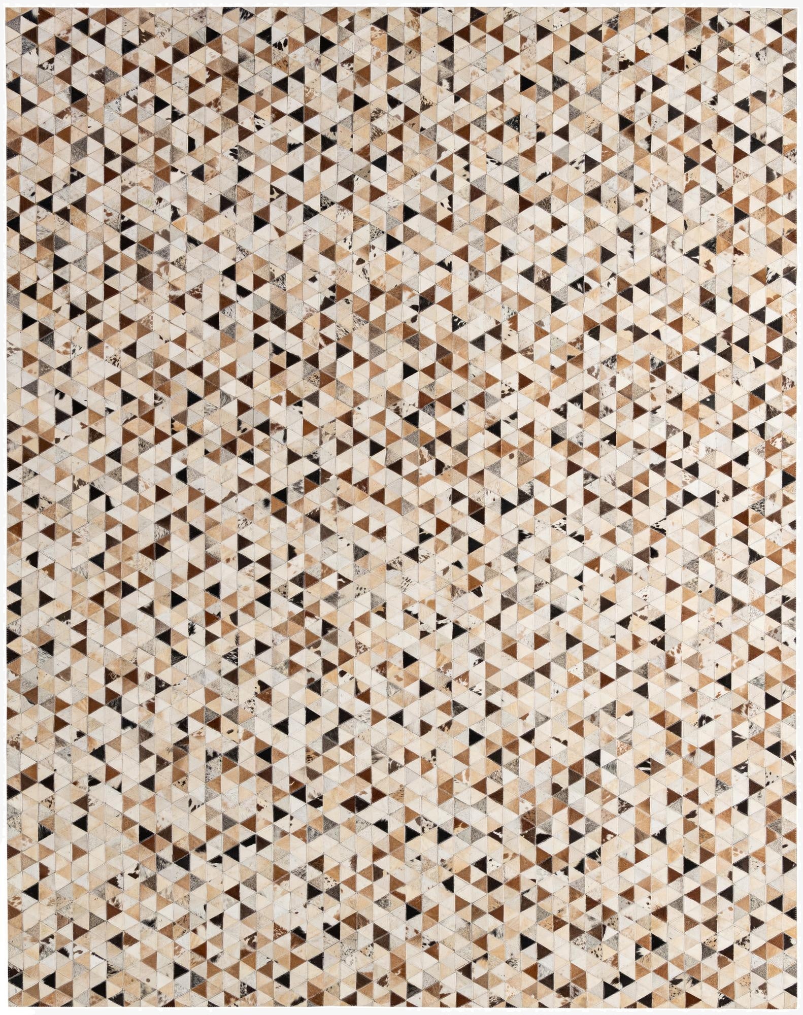  7' 10 x 9' 10 Cowhide - Patchwork Rug