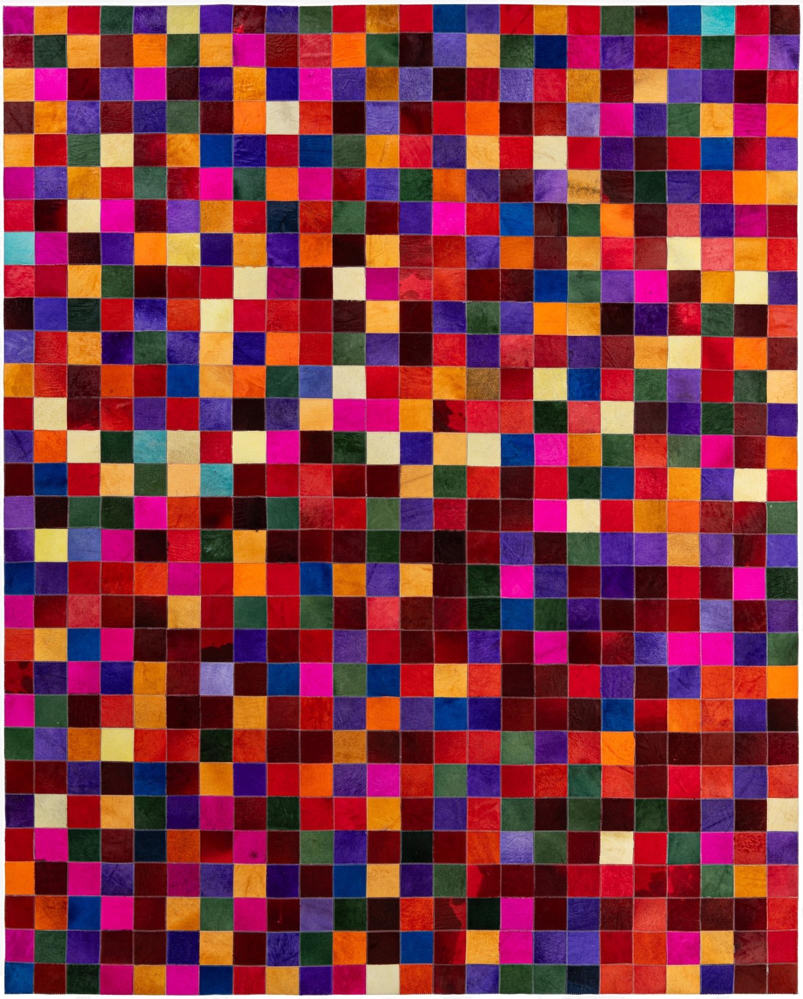  8' x 9' 10 Cowhide - Patchwork Rug