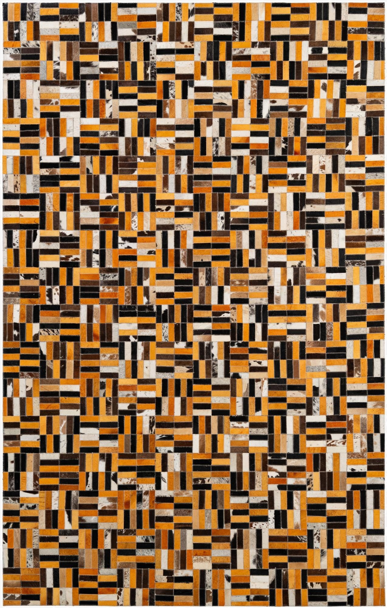  5' x 7' 11 Cowhide - Patchwork Rug