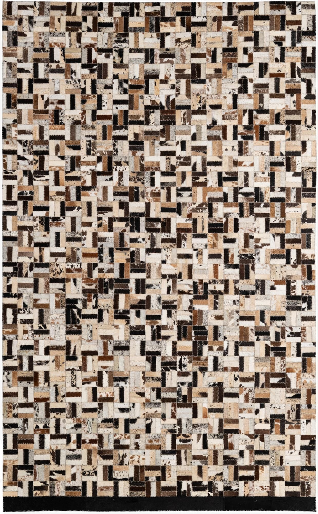  5' x 8' Cowhide - Patchwork Rug