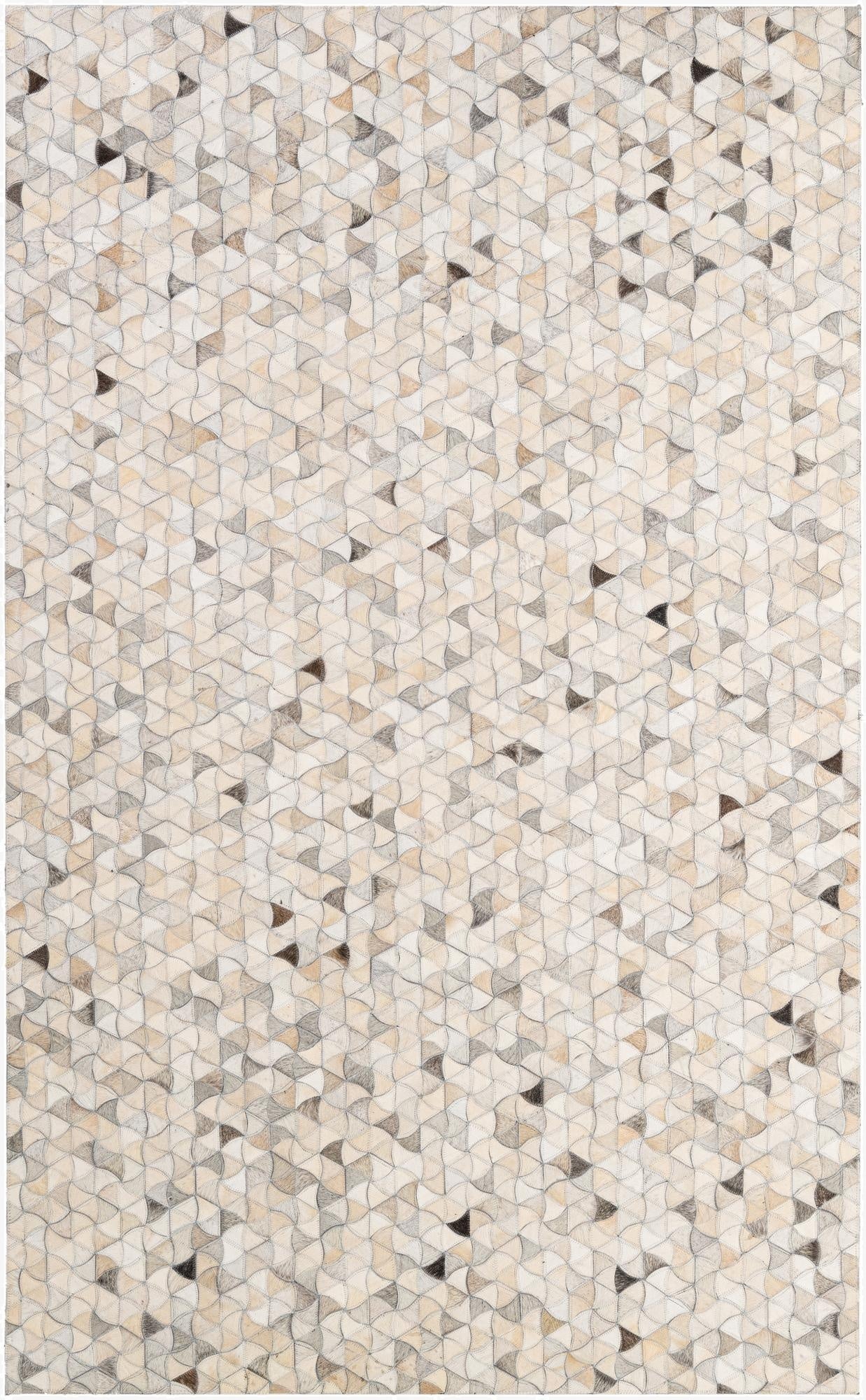  5' x 8' Cowhide - Patchwork Rug