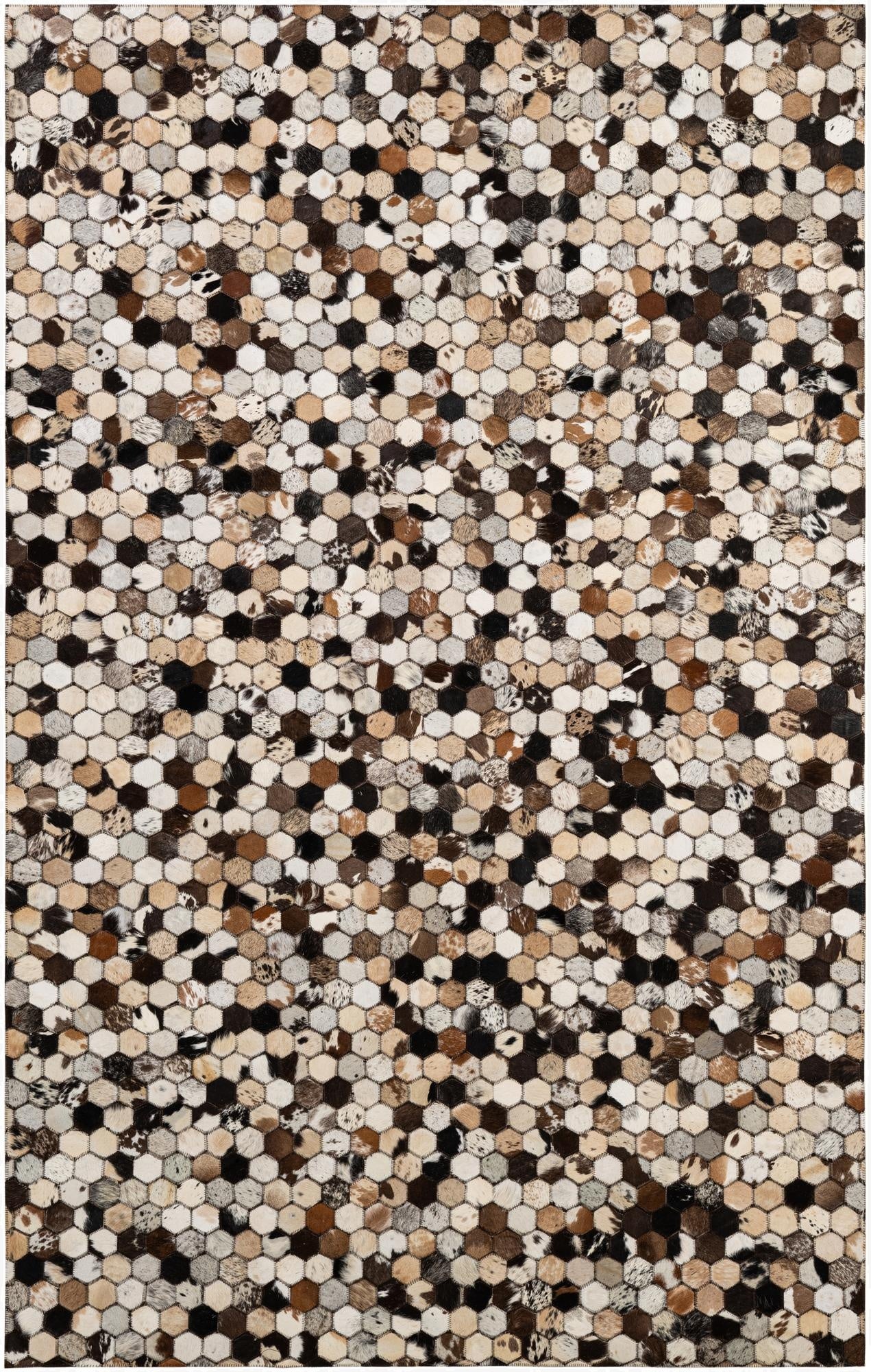  5' x 7' 11 Cowhide - Patchwork Rug