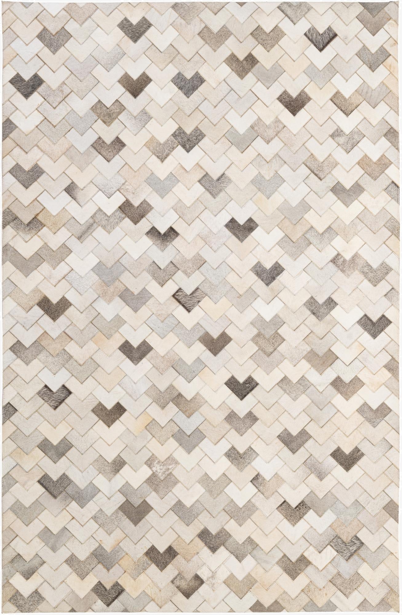  5' 3 x 7' 11 Cowhide - Patchwork Rug