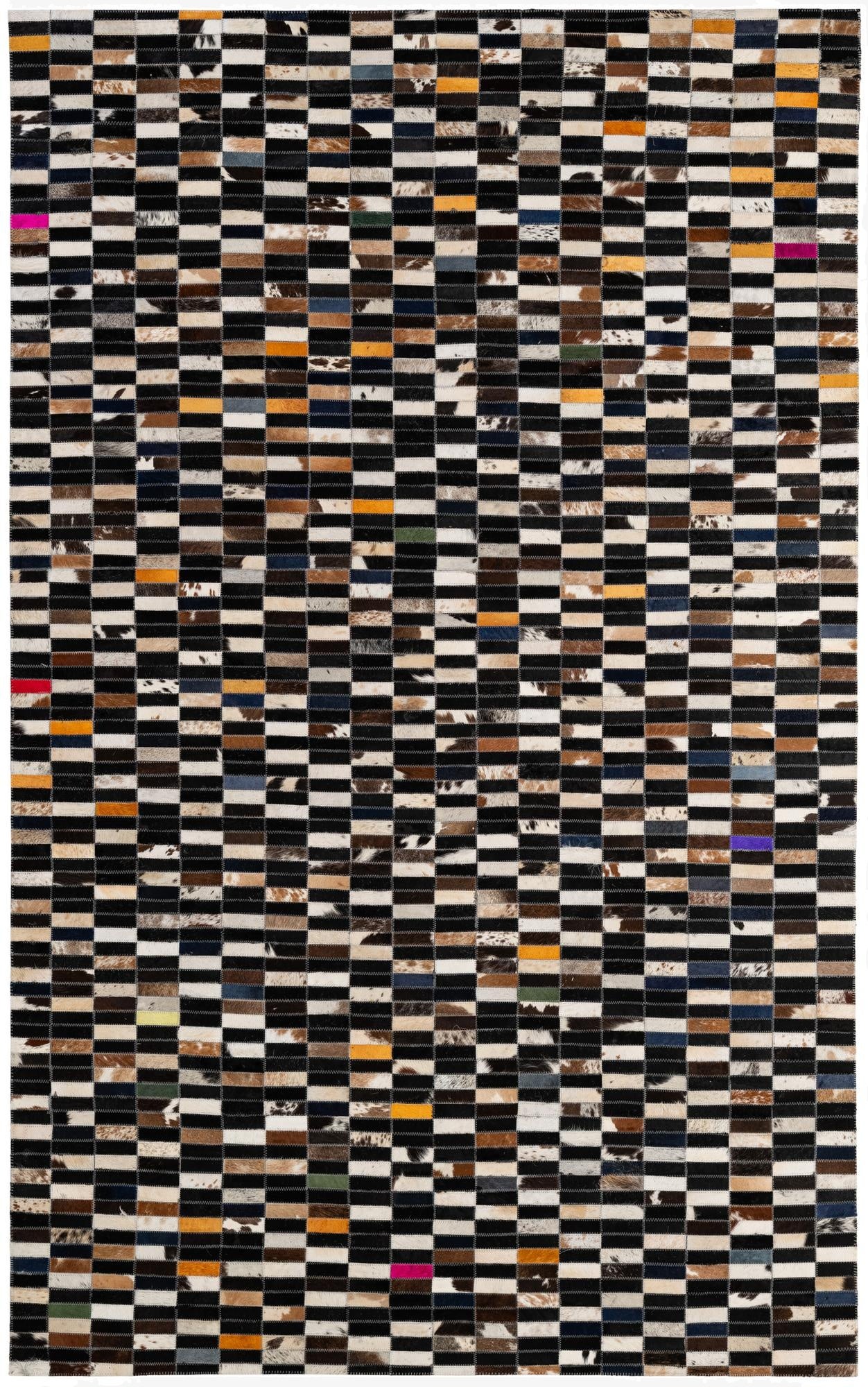  5' 1 x 7' 11 Cowhide - Patchwork Rug