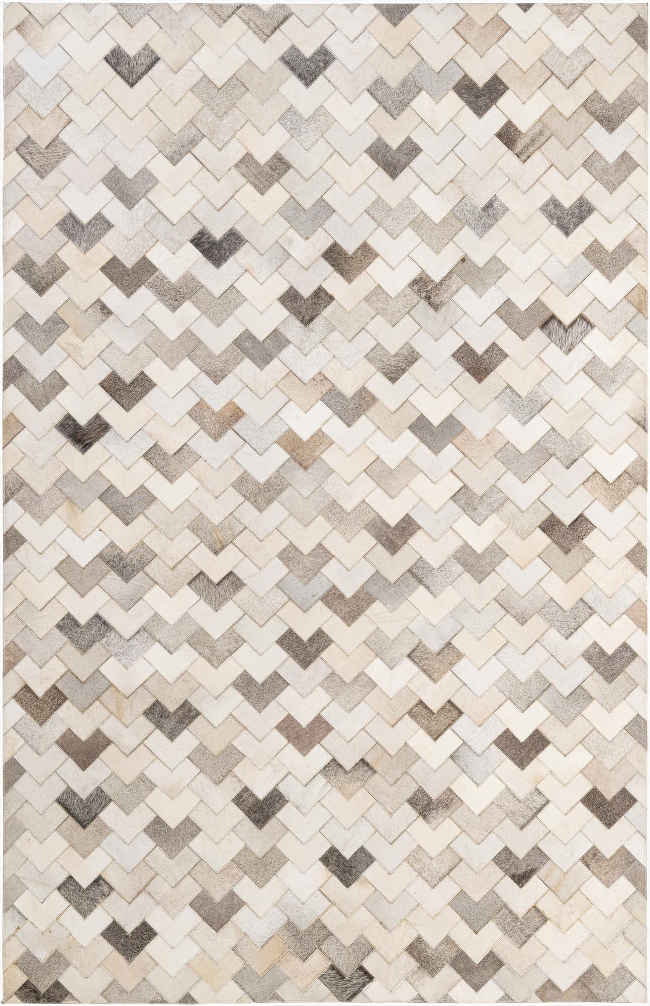  5' 3 x 7' 11 Cowhide - Patchwork Rug