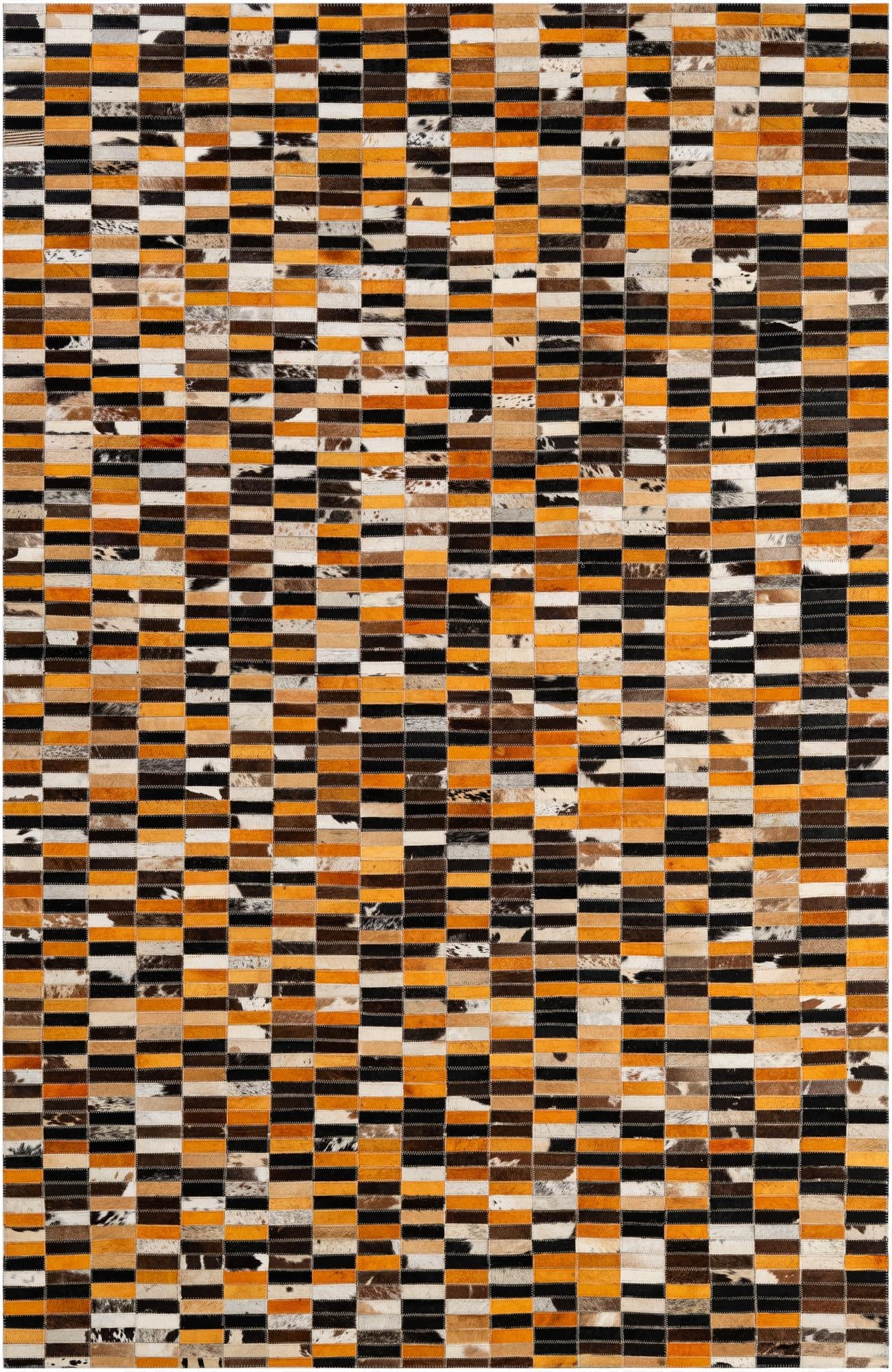  5' x 7' 9 Cowhide - Patchwork Rug