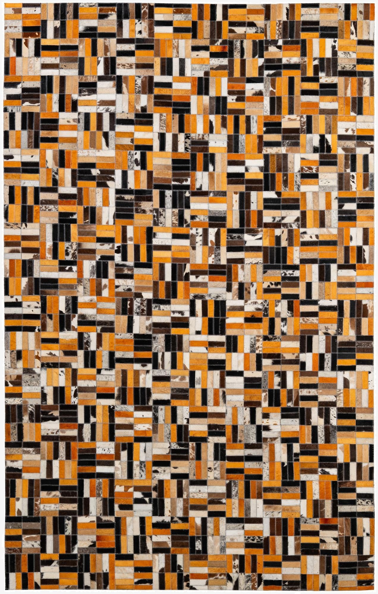  5' x 7' 11 Cowhide - Patchwork Rug