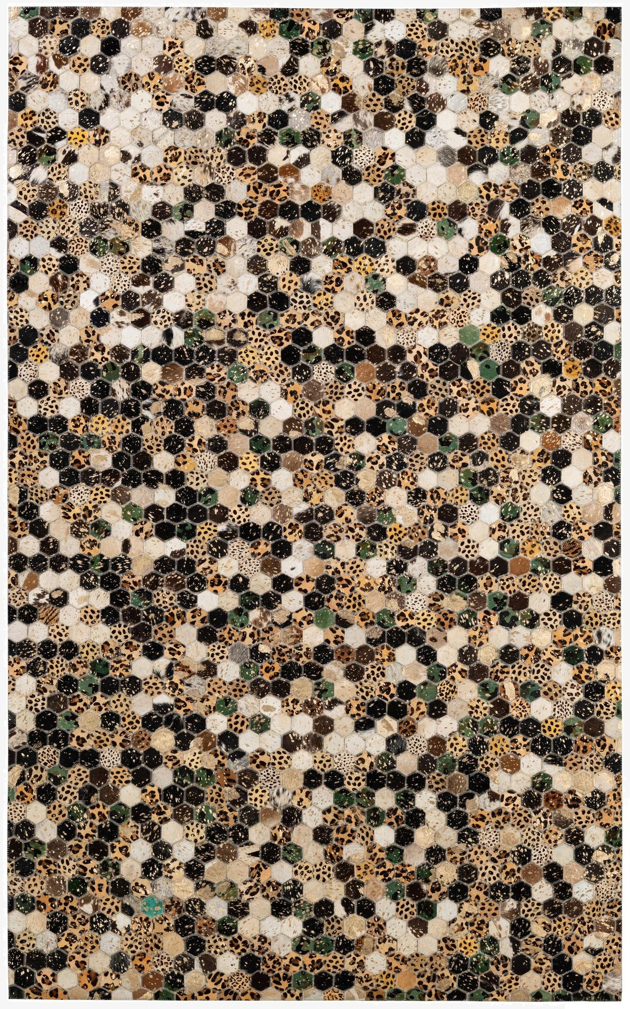  4' 11 x 7' 11 Cowhide - Patchwork Rug