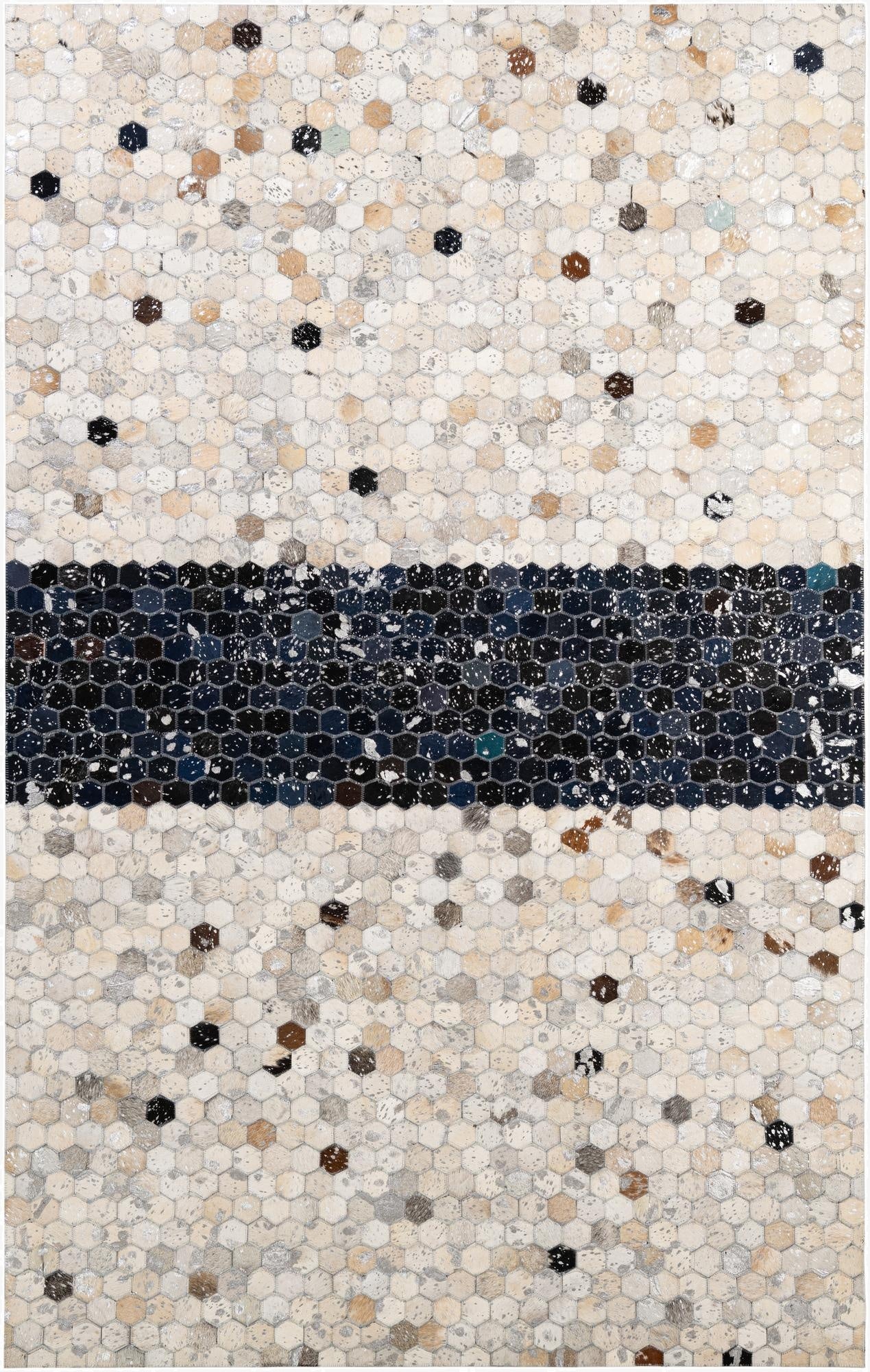  5' 1 x 7' 11 Cowhide - Patchwork Rug