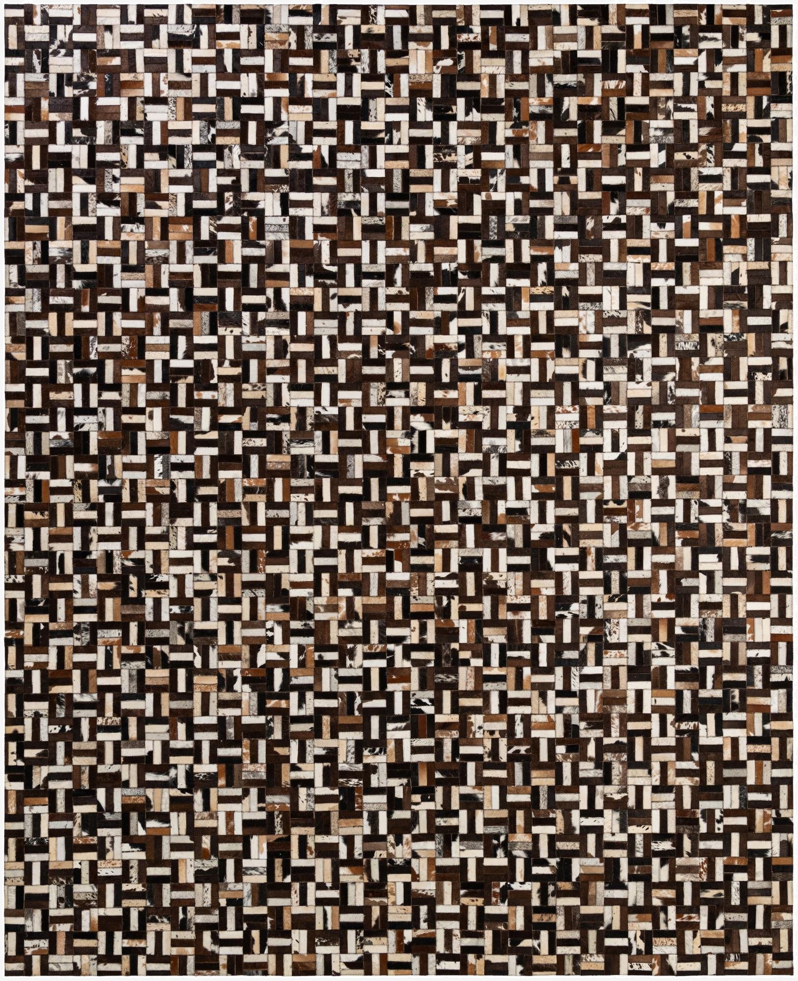  8' 2 x 10' 1 Cowhide - Patchwork Rug