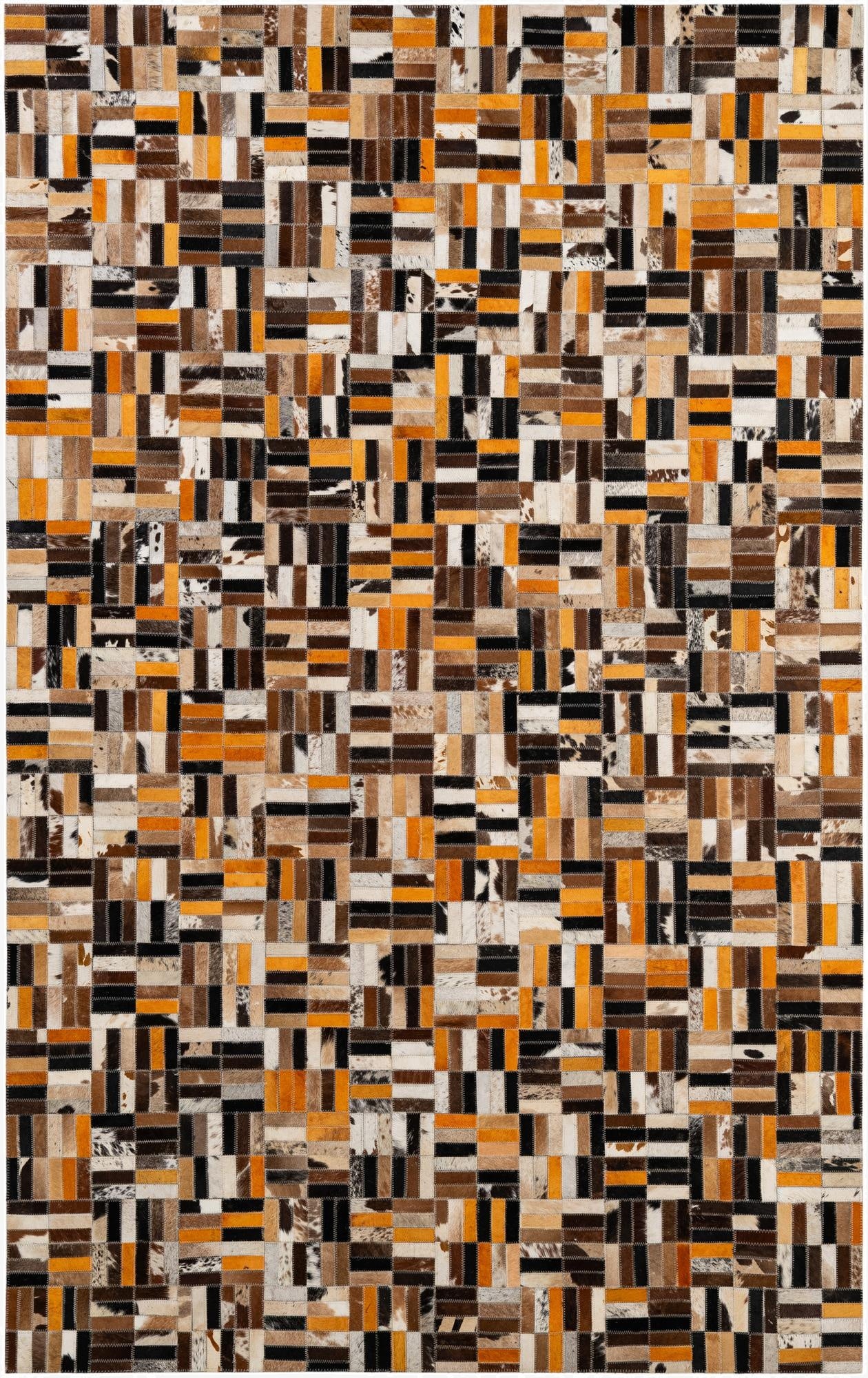  5' x 7' 11 Cowhide - Patchwork Rug