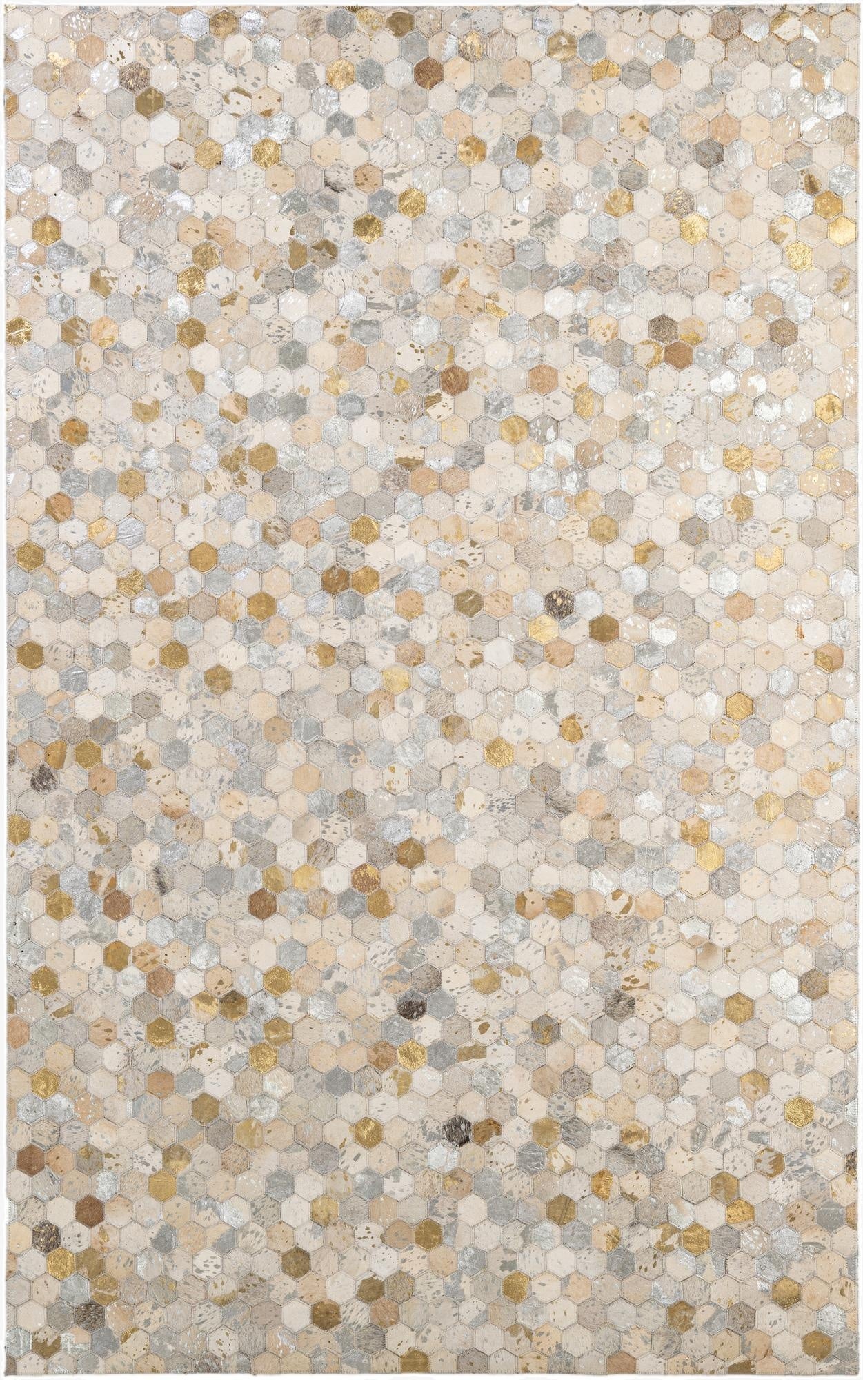  5' x 8' Cowhide - Patchwork Rug