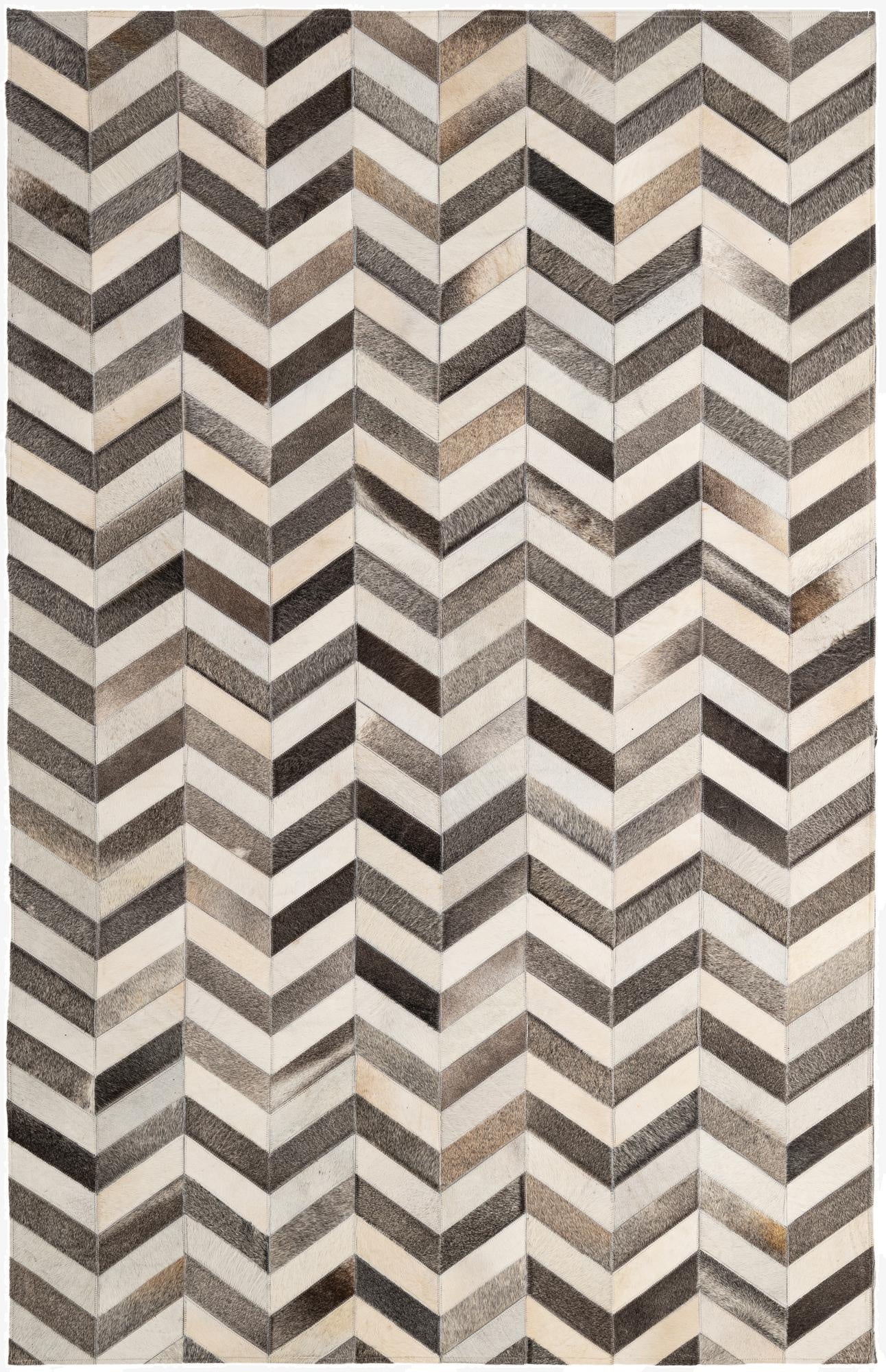  5' 1 x 8' 1 Cowhide - Patchwork Rug