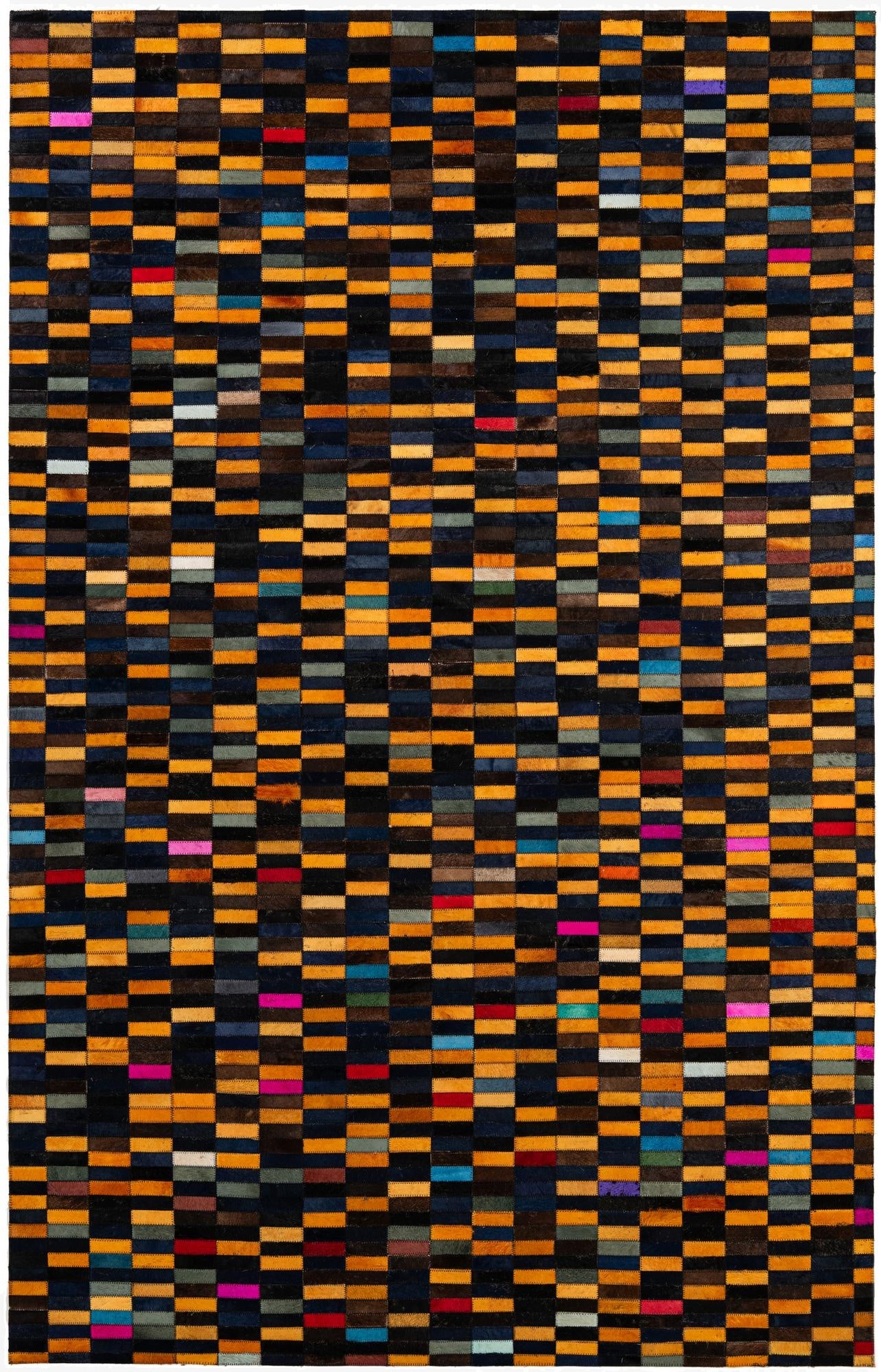  5' 2 x 7' 11 Cowhide - Patchwork Rug