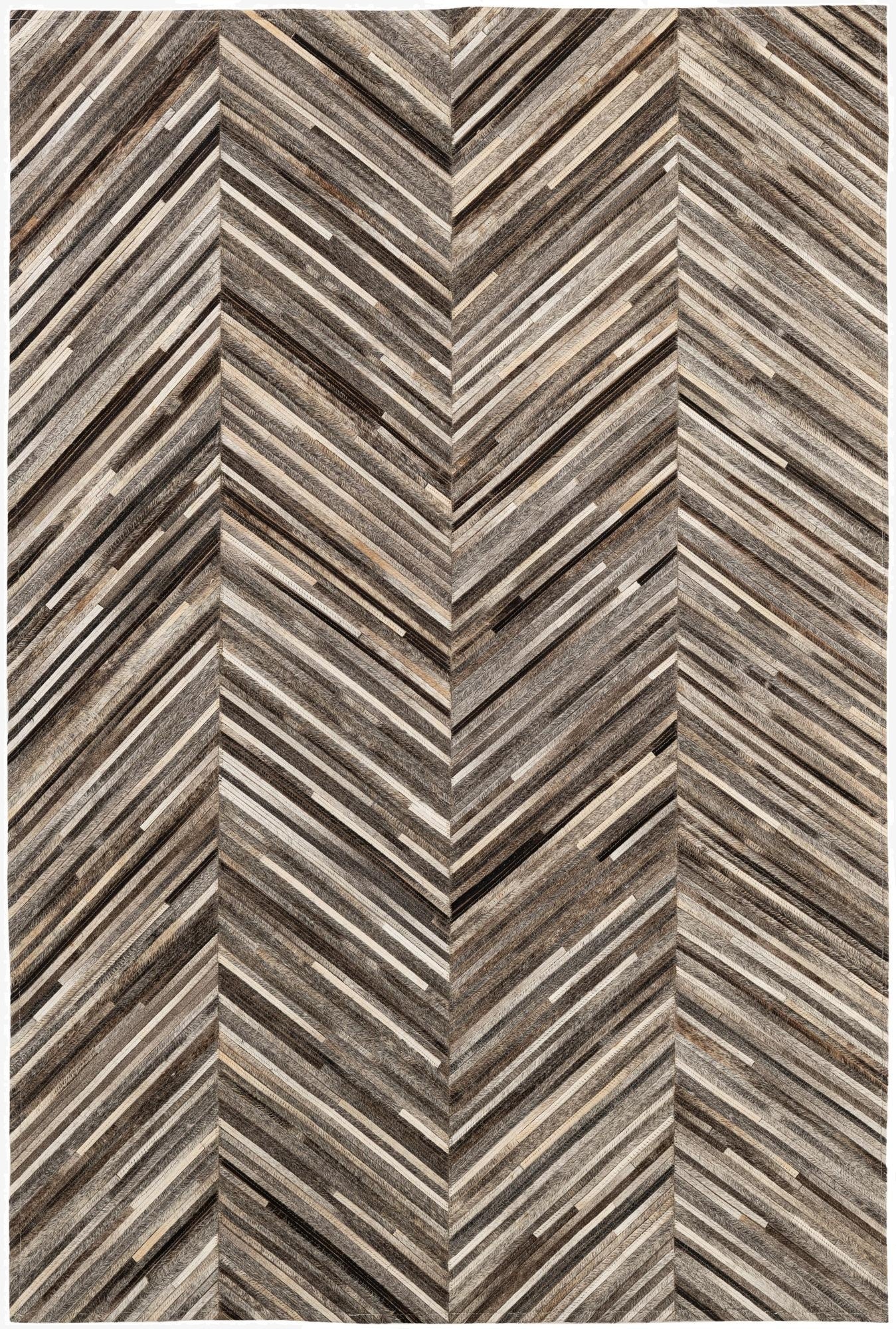  3' 11 x 6' 1 Cowhide - Patchwork Rug