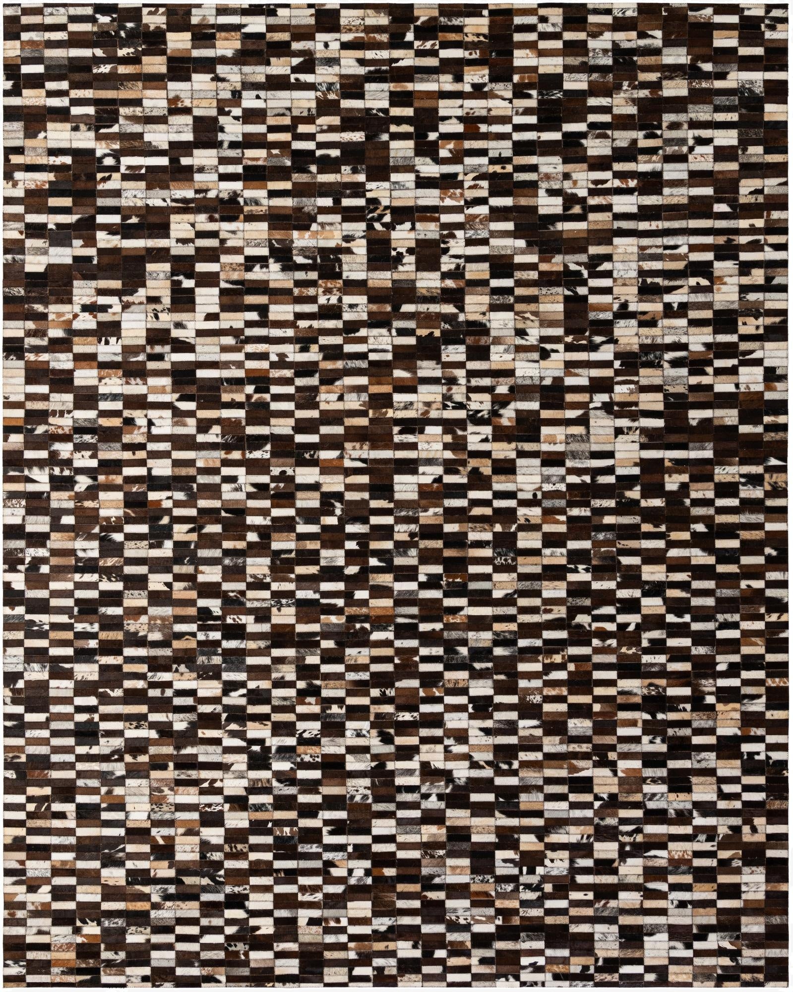  8' 1 x 10' Cowhide - Patchwork Rug