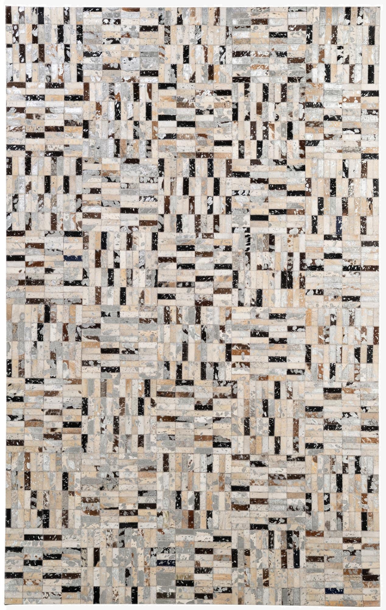  5' x 8' Cowhide - Patchwork Rug