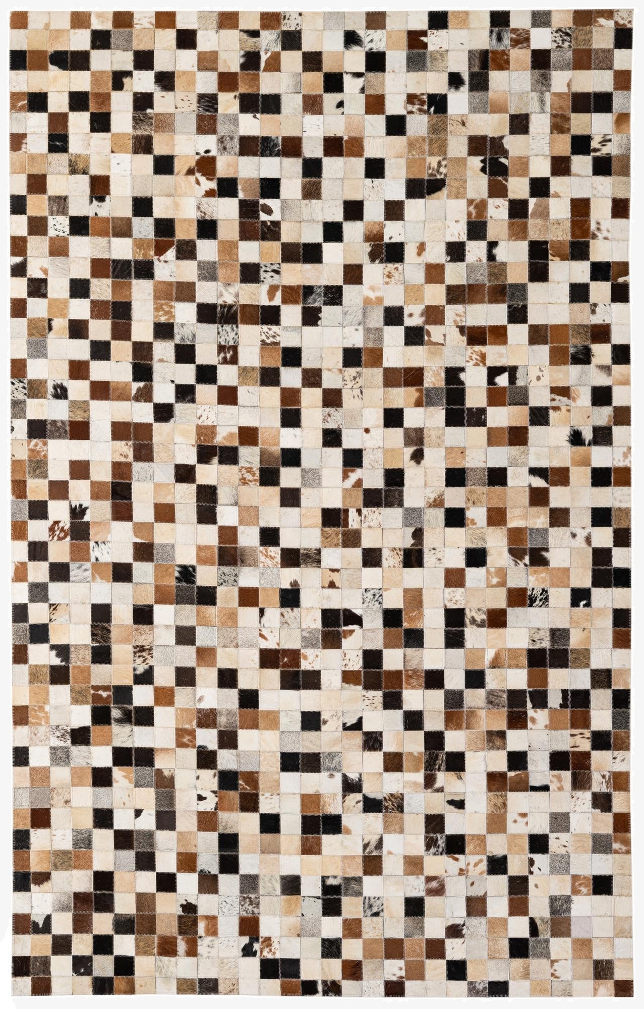  5' x 8' Cowhide - Patchwork Rug