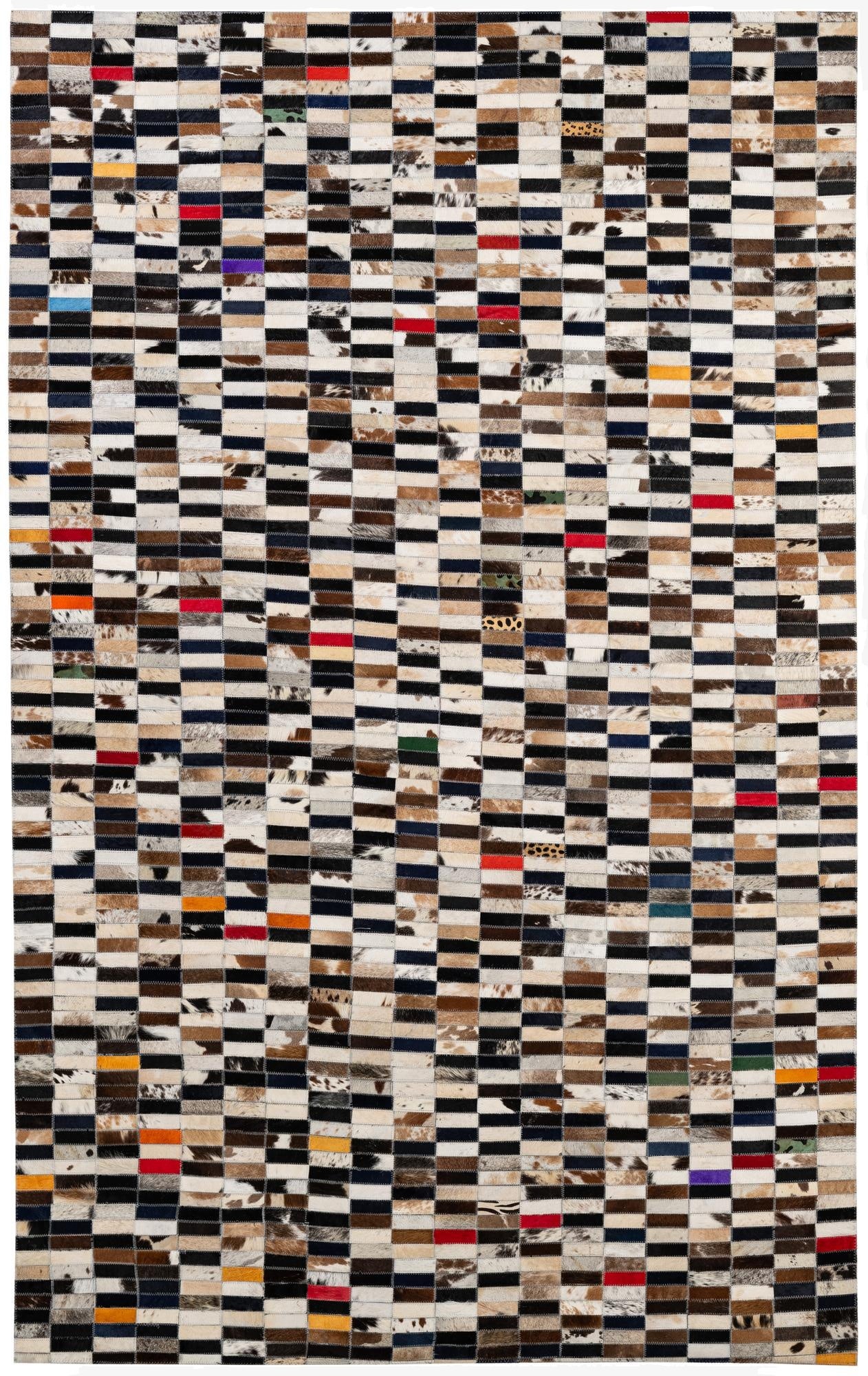  5' x 8' Cowhide - Patchwork Rug