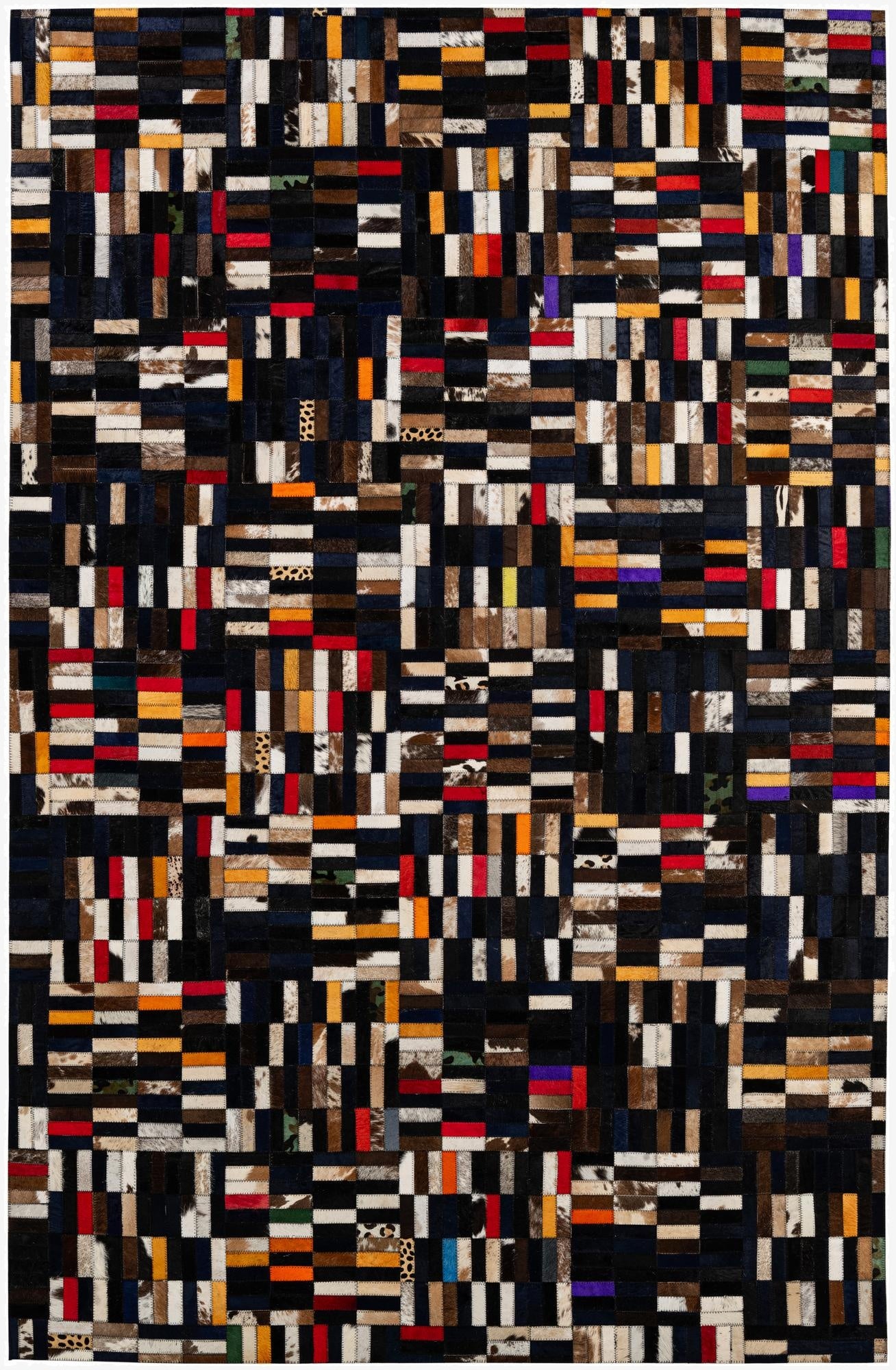  5' x 7' 11 Cowhide - Patchwork Rug