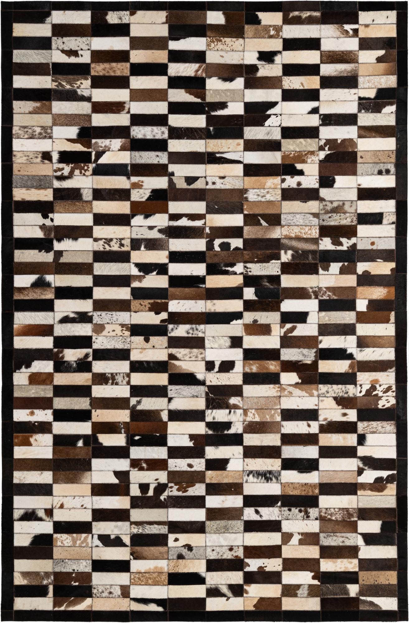  5' 3 x 7' 11 Cowhide - Patchwork Rug