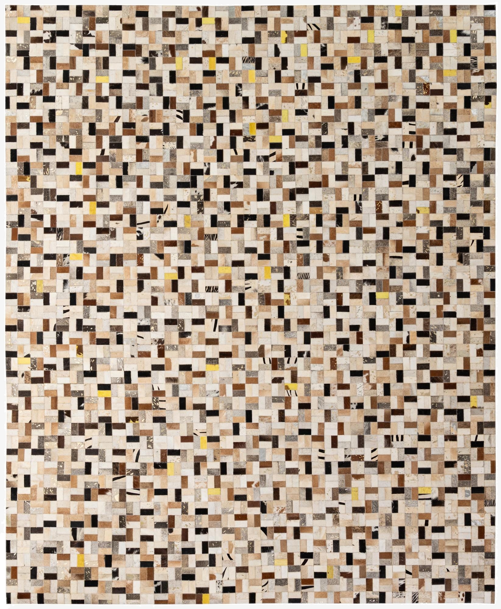  8' 1 x 10' Cowhide - Patchwork Rug