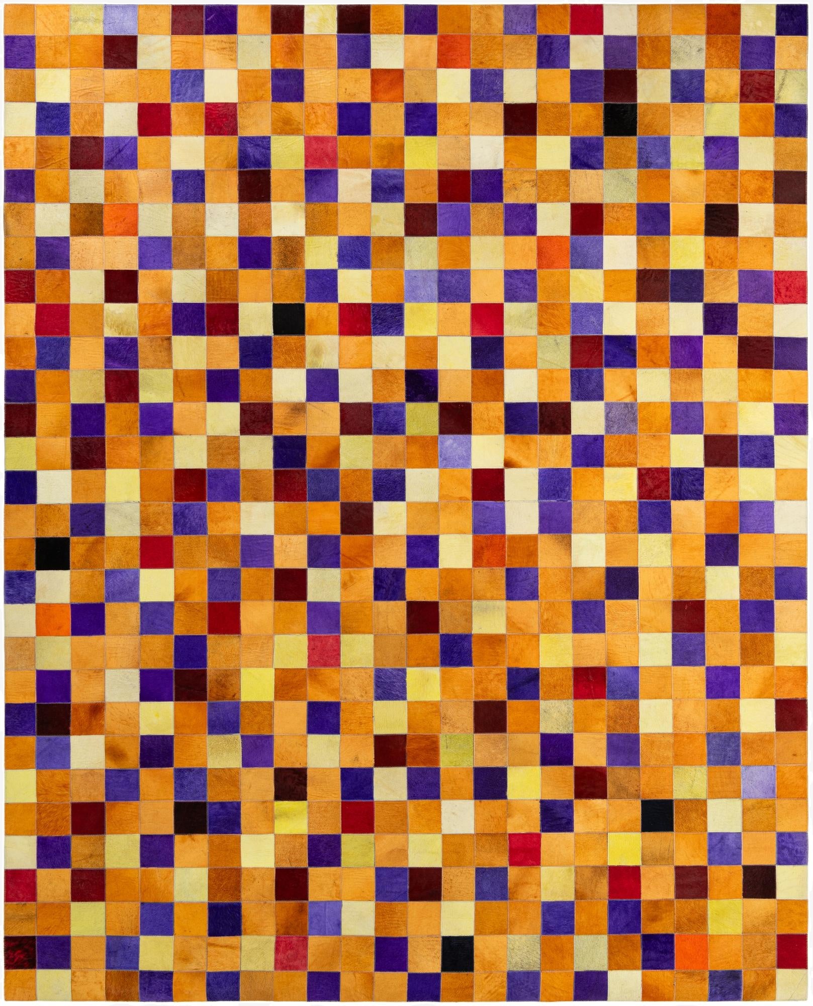  8' x 9' 10 Cowhide - Patchwork Rug