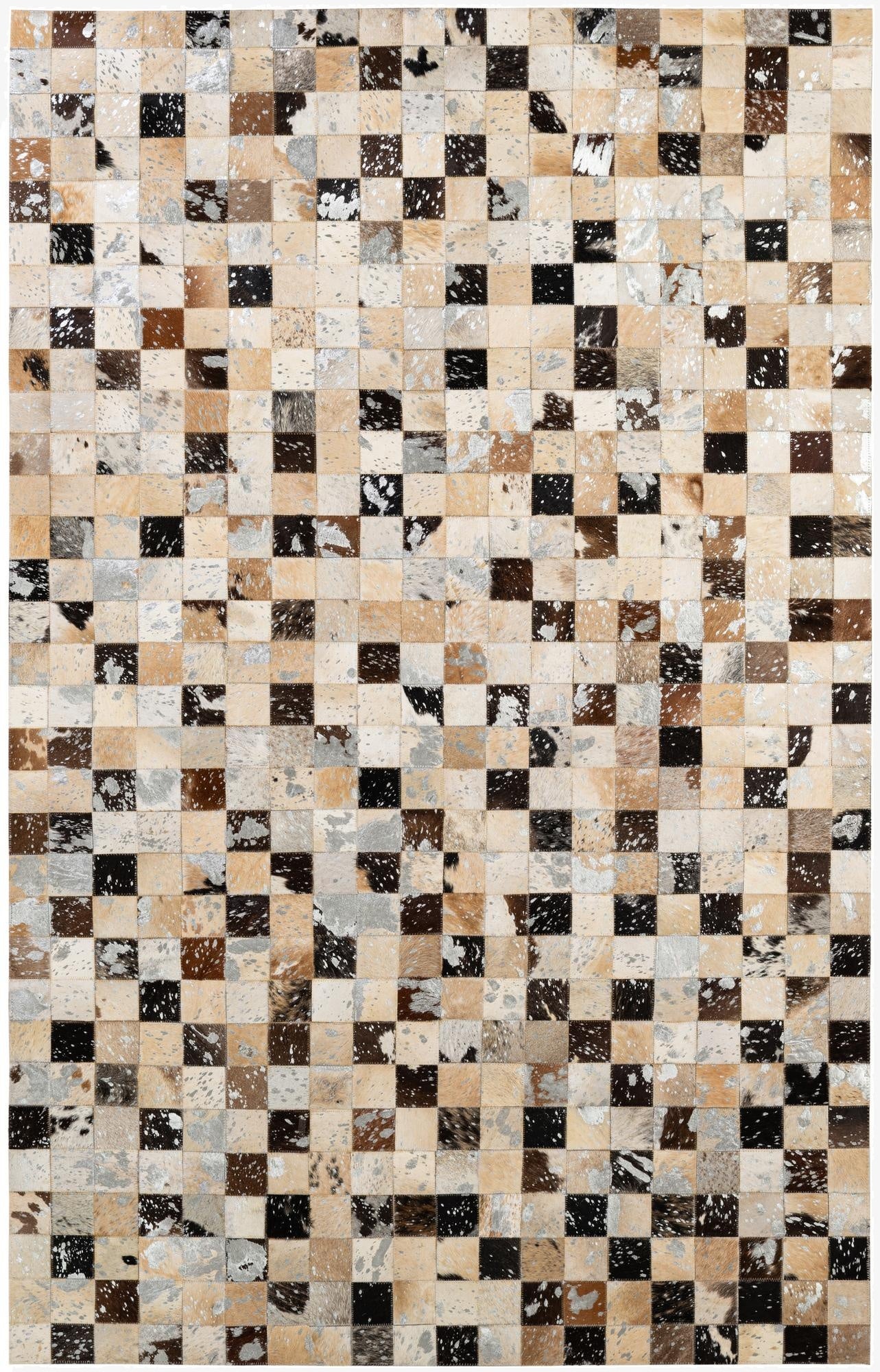  5' 1 x 7' 11 Cowhide - Patchwork Rug