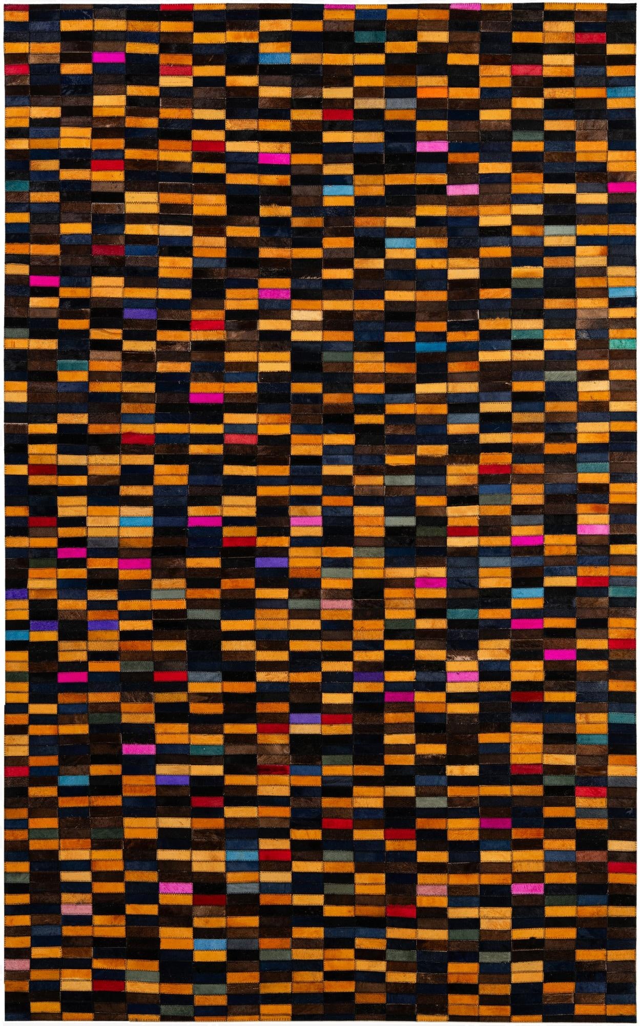  5' x 8' Cowhide - Patchwork Rug