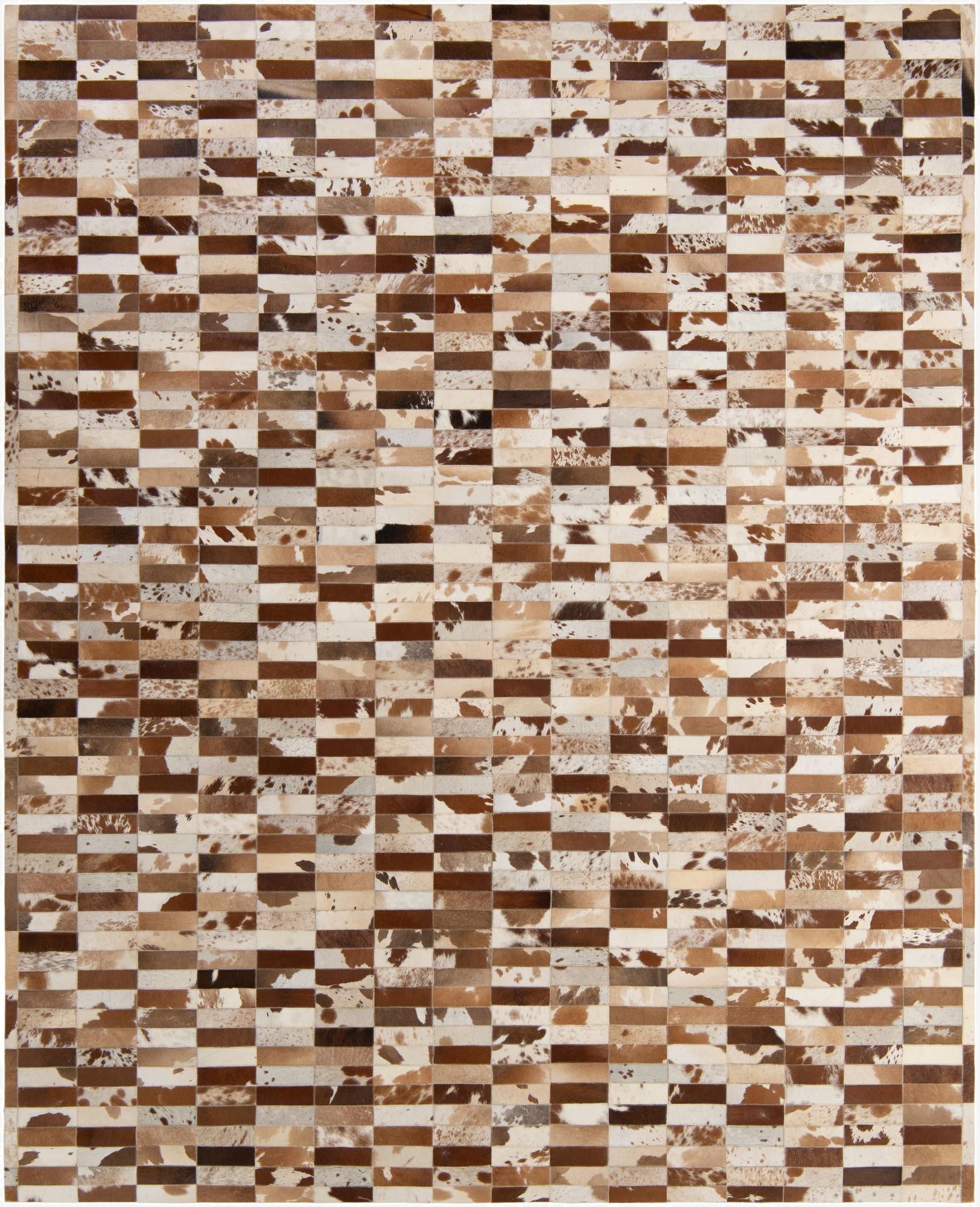  8' 2 x 10' Cowhide - Patchwork Rug