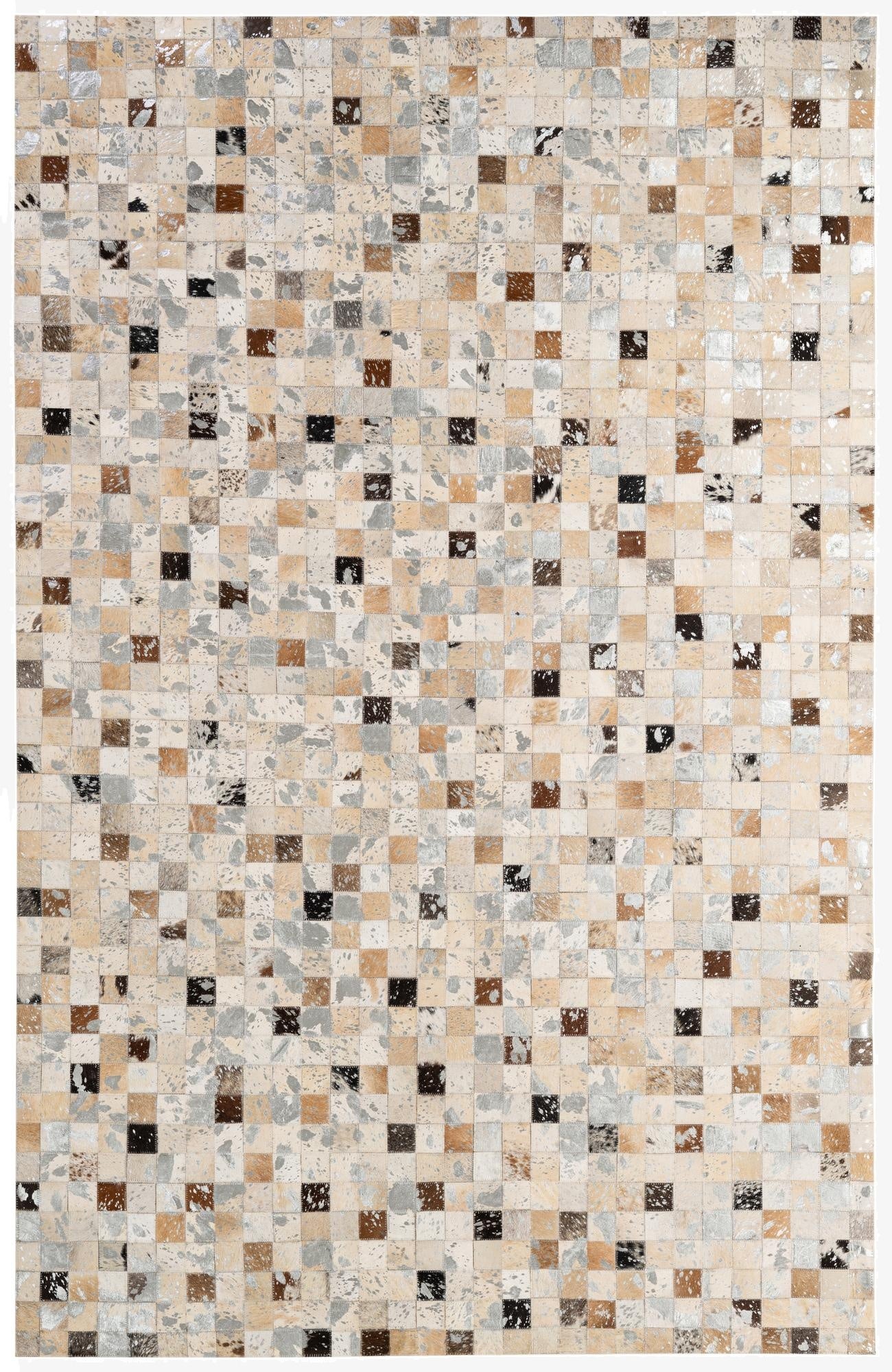  5' 2 x 7' 11 Cowhide - Patchwork Rug