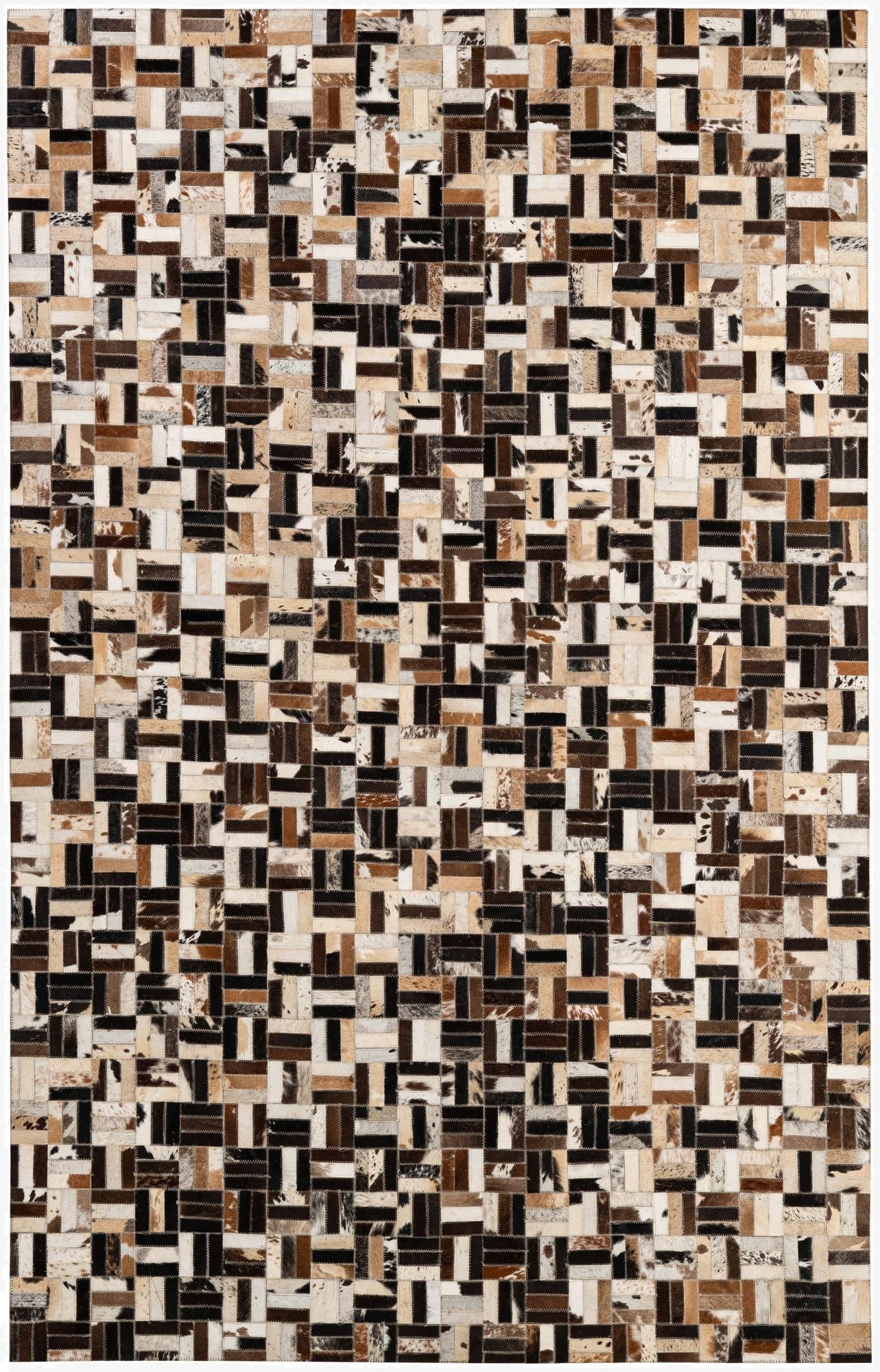  5' x 7' 11 Cowhide - Patchwork Rug