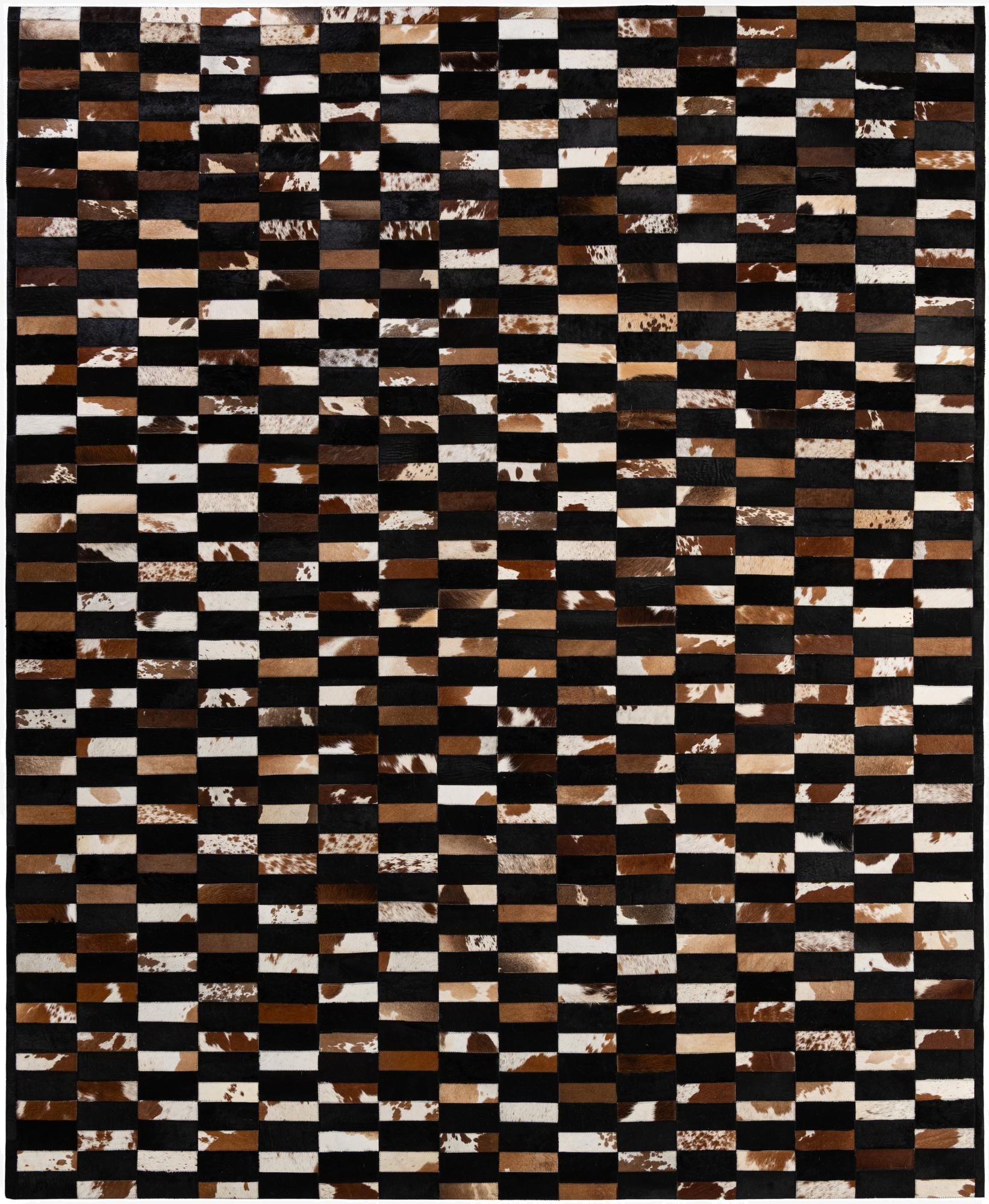  8' 3 x 10' Cowhide - Patchwork Rug