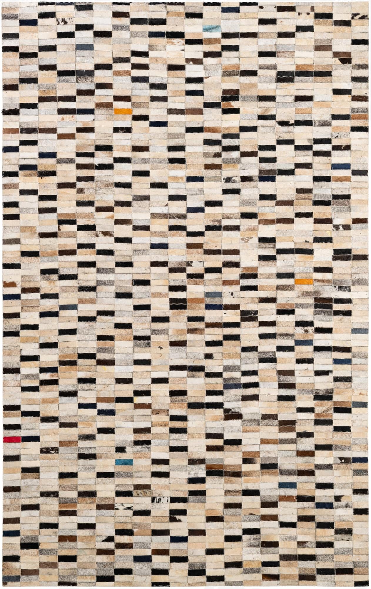 4' 11 x 7' 11 Cowhide - Patchwork Rug