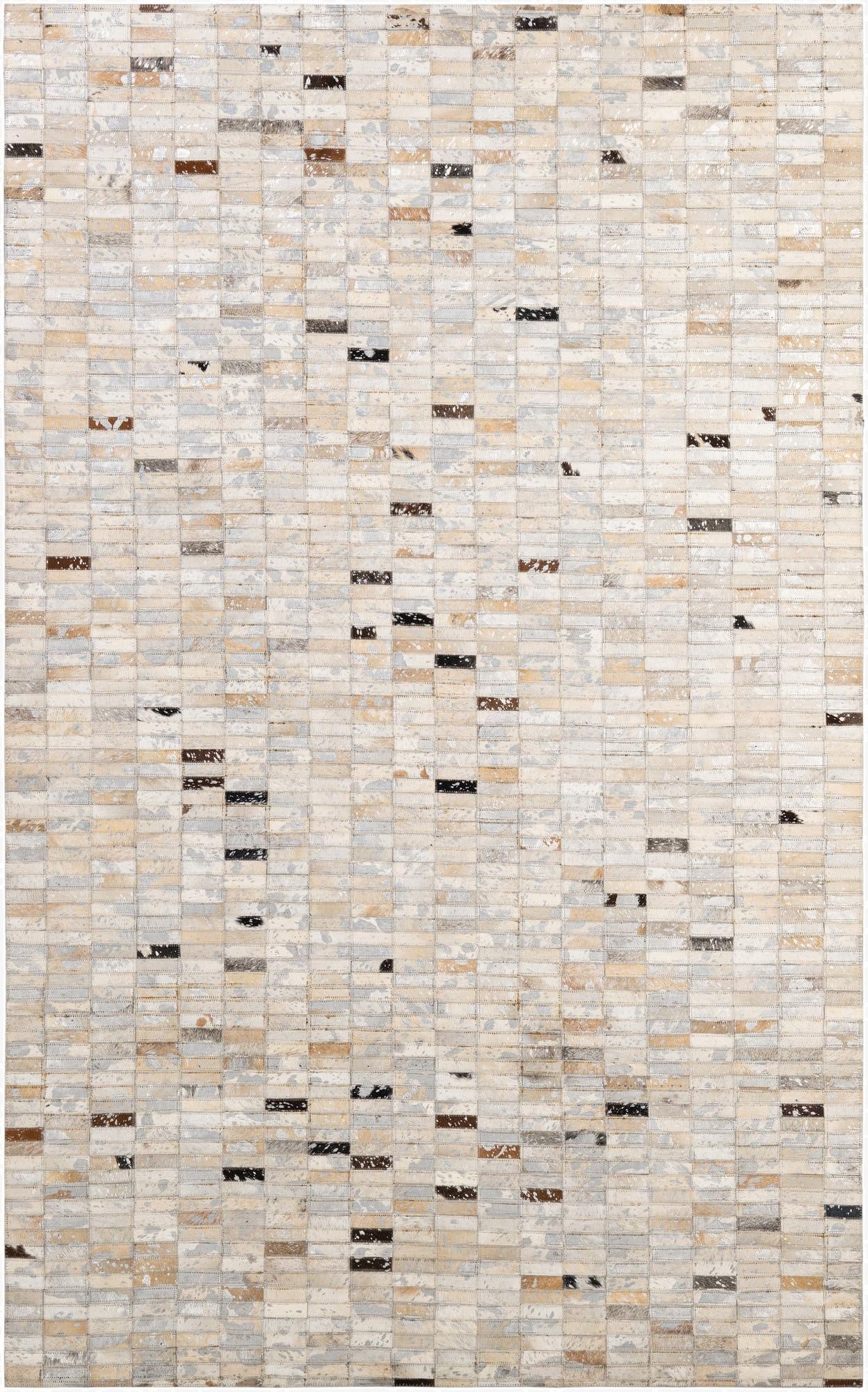  4' 11 x 7' 11 Cowhide - Patchwork Rug