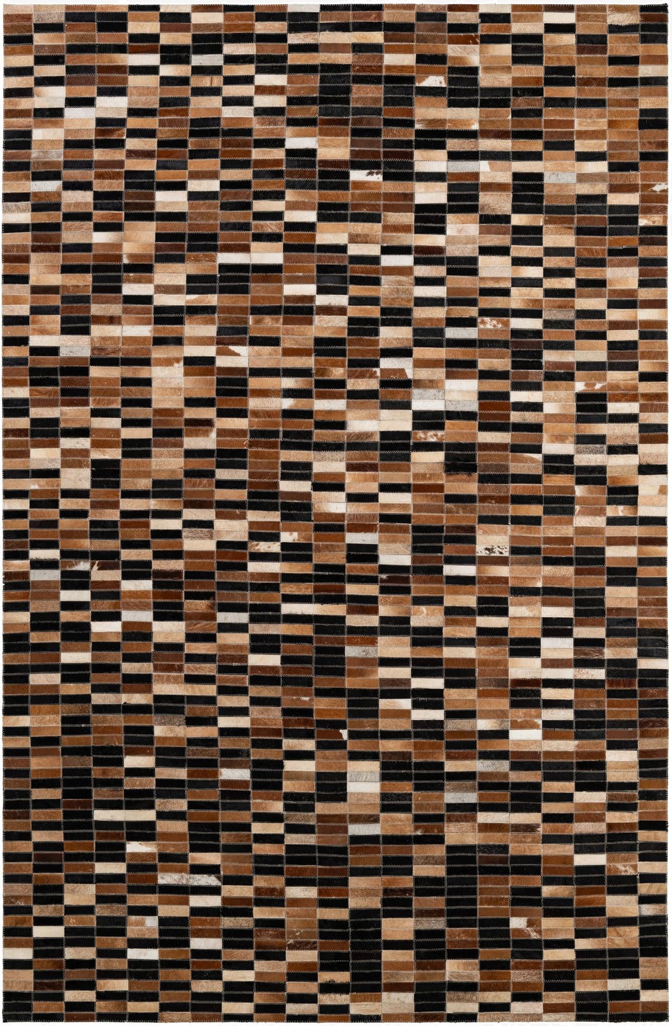  5' 3 x 7' 11 Cowhide - Patchwork Rug