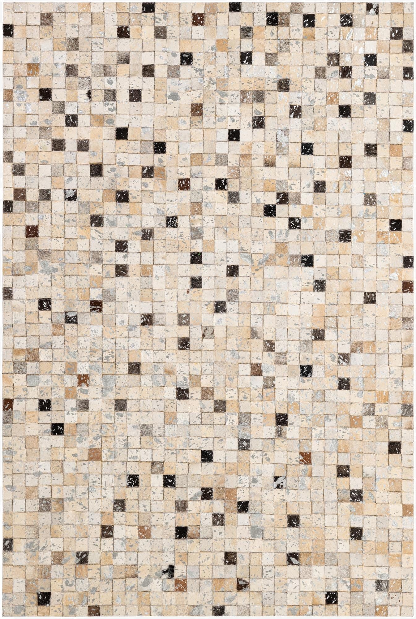  4' 1 x 6' Cowhide - Patchwork Rug