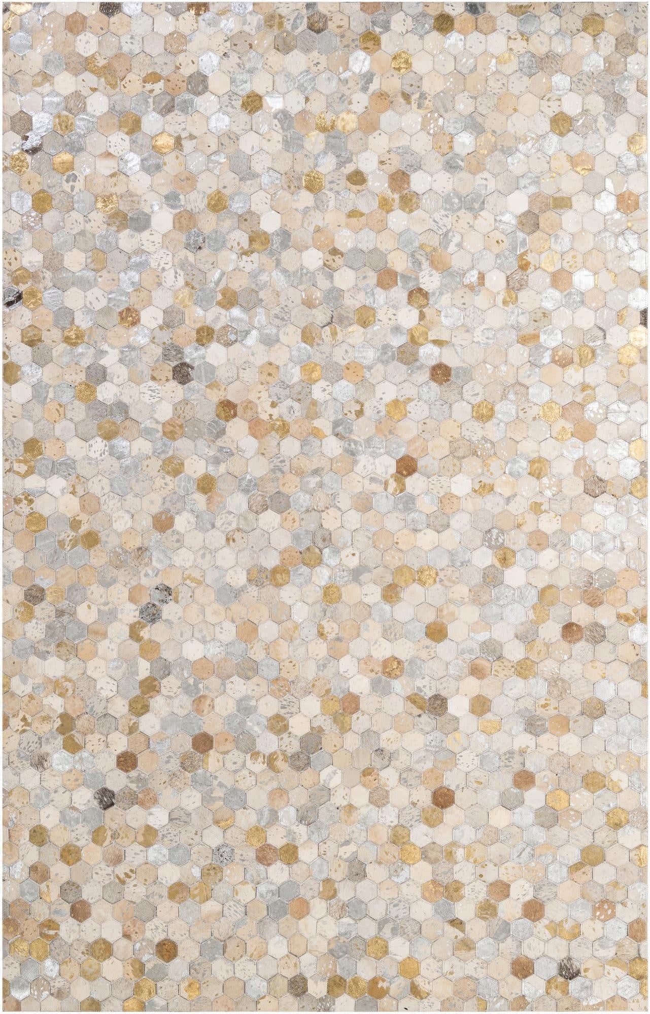  5' x 8' Cowhide - Patchwork Rug