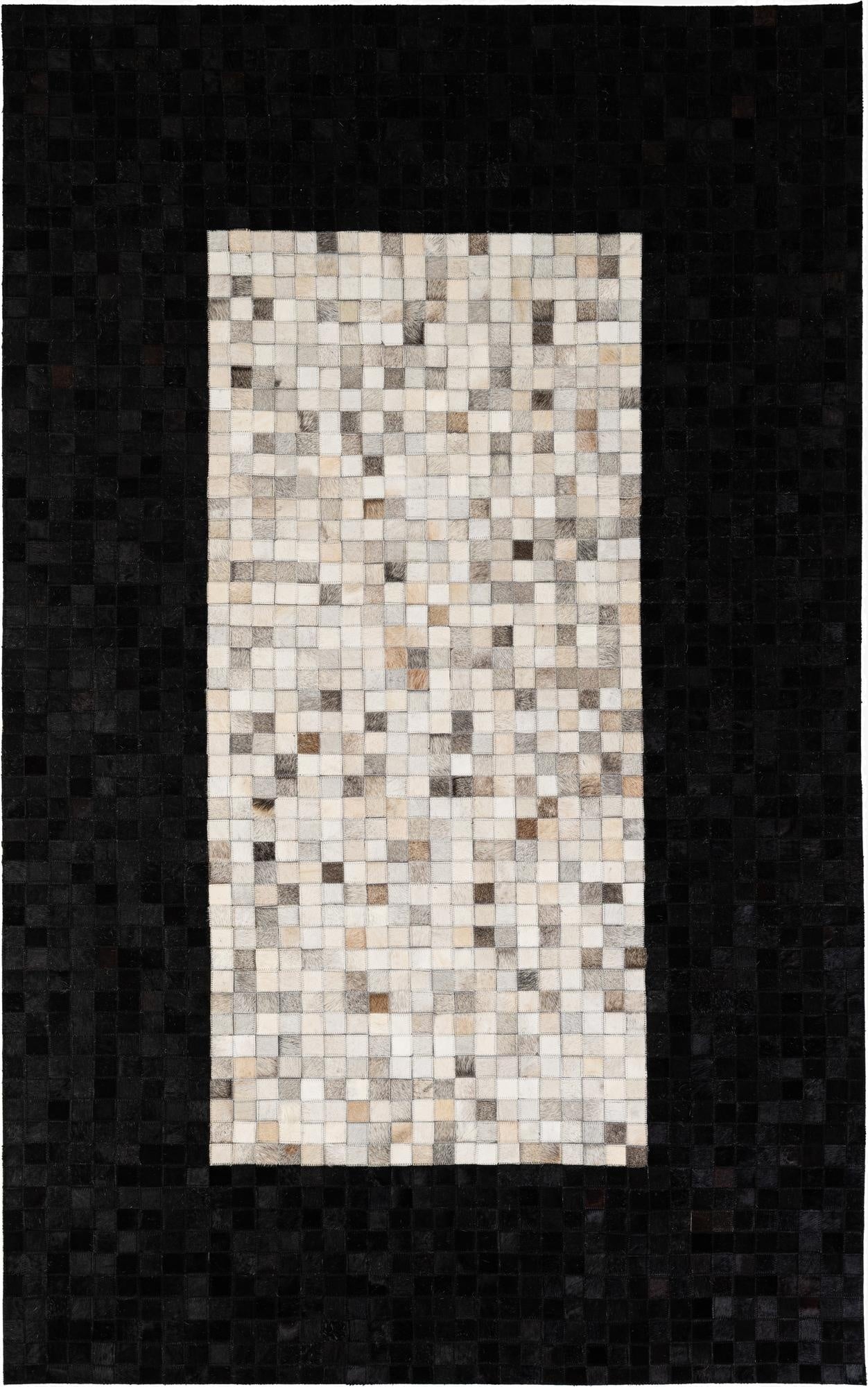  4' 11 x 7' 11 Cowhide - Patchwork Rug