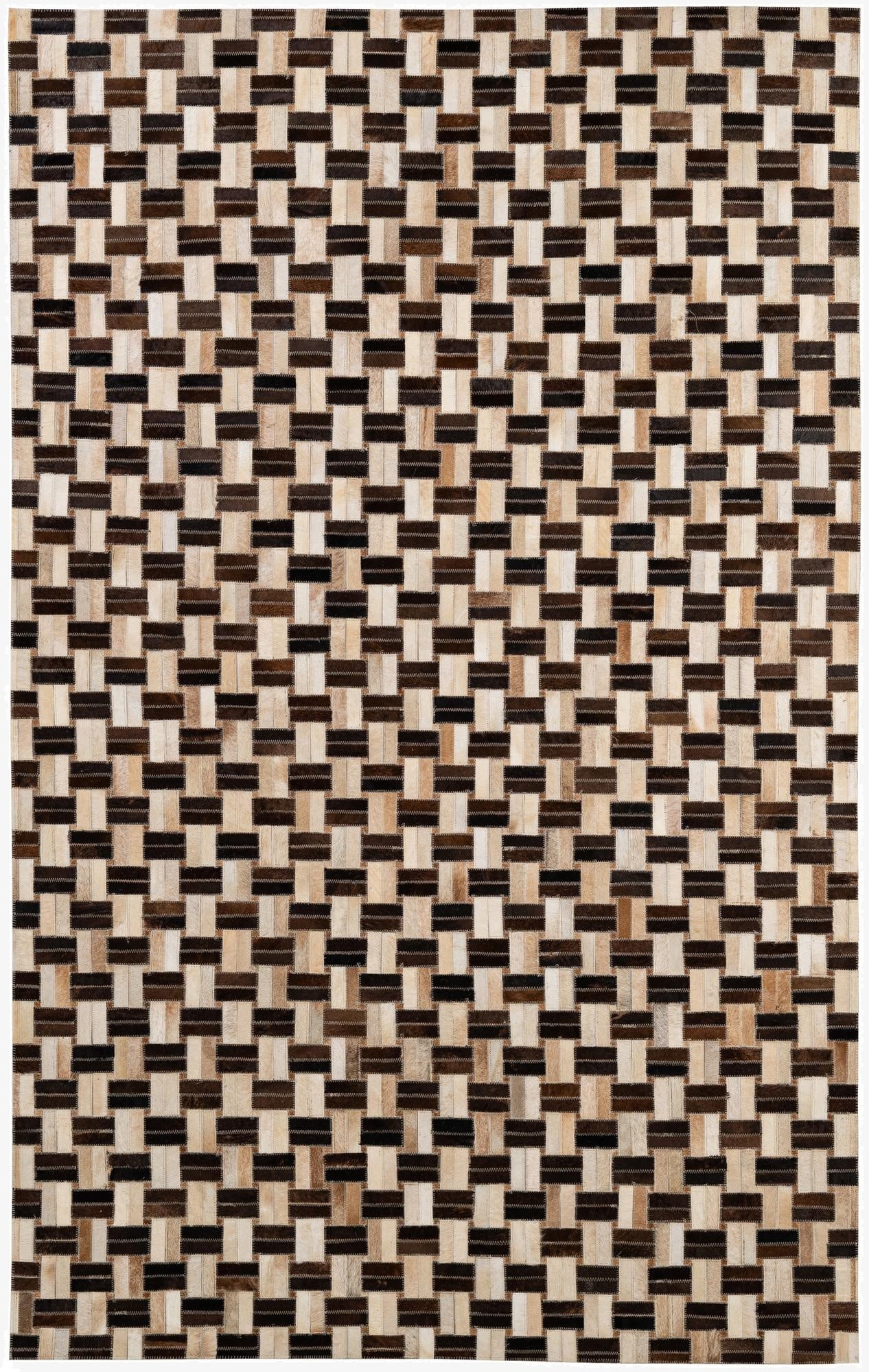  5' x 7' 9 Cowhide - Patchwork Rug