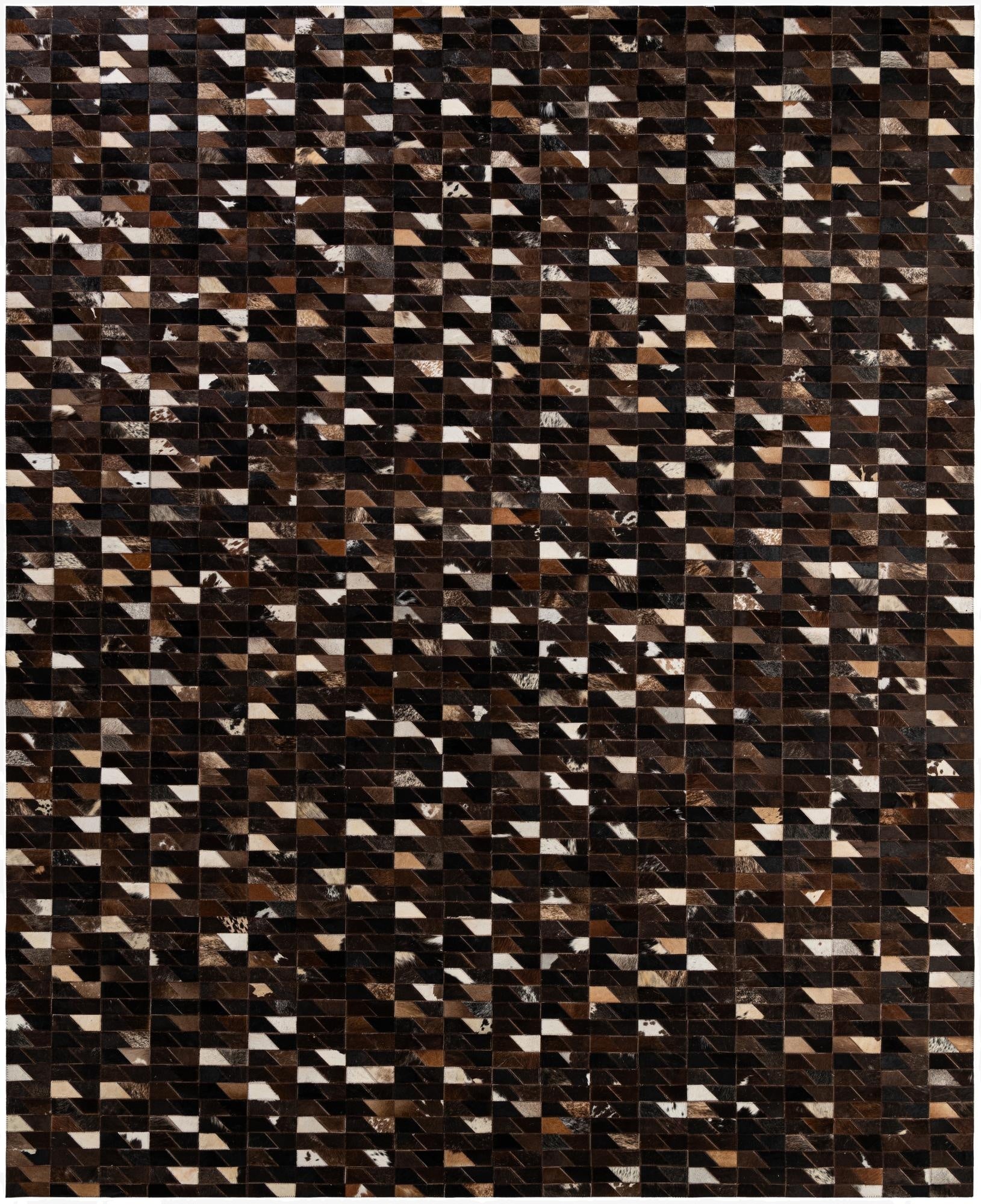  7' 11 x 9' 10 Cowhide - Patchwork Rug