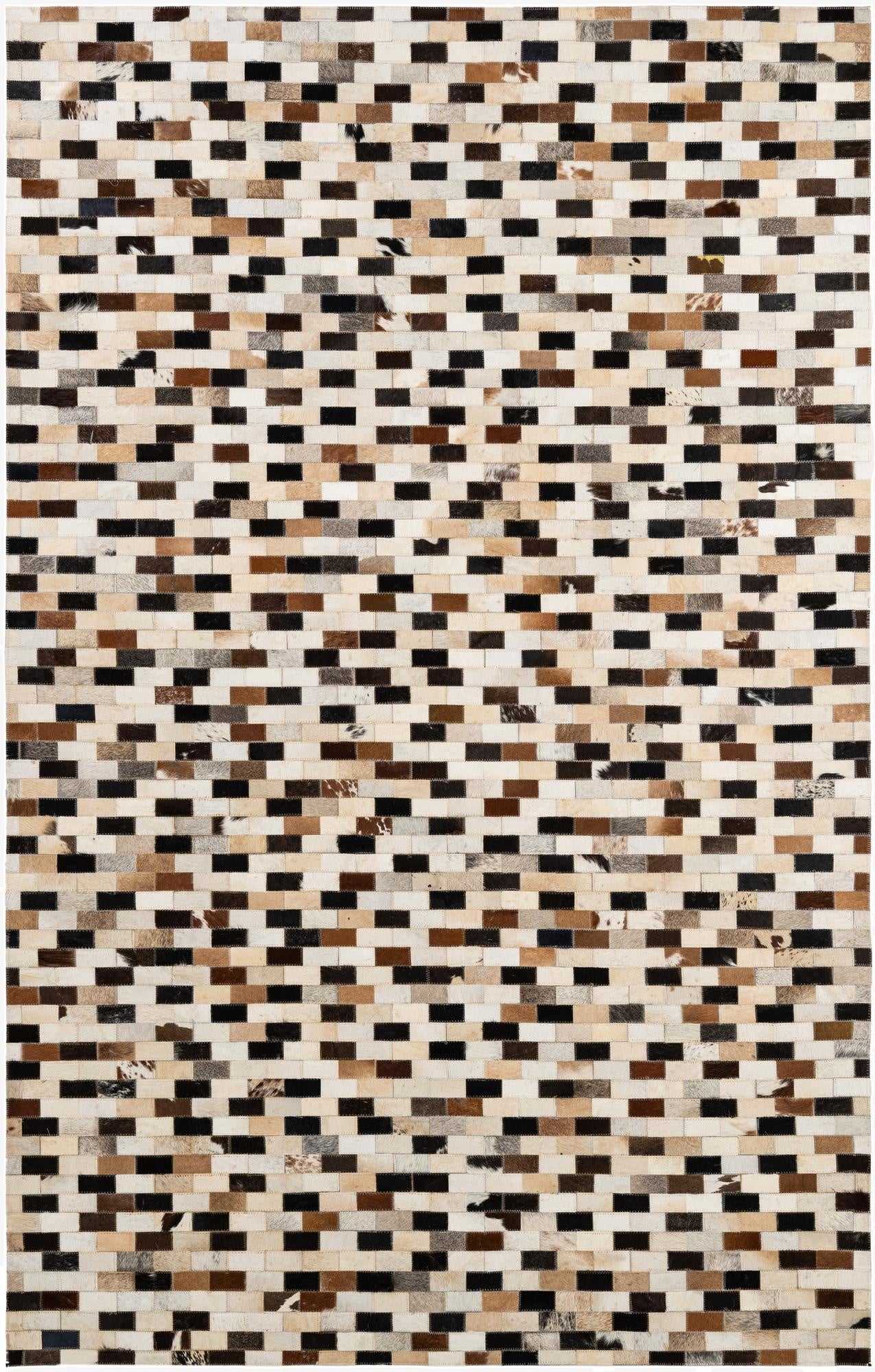  5' 1 x 7' 11 Cowhide - Patchwork Rug