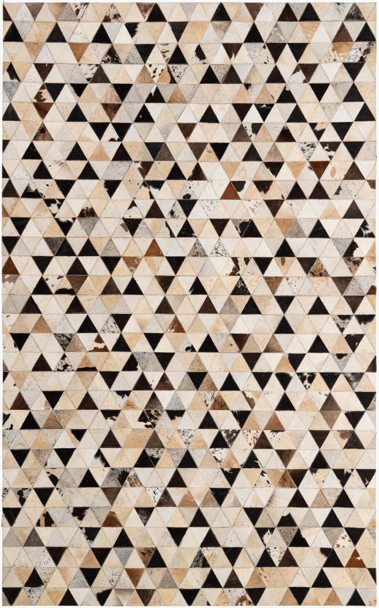  5' x 8' Cowhide - Patchwork Rug