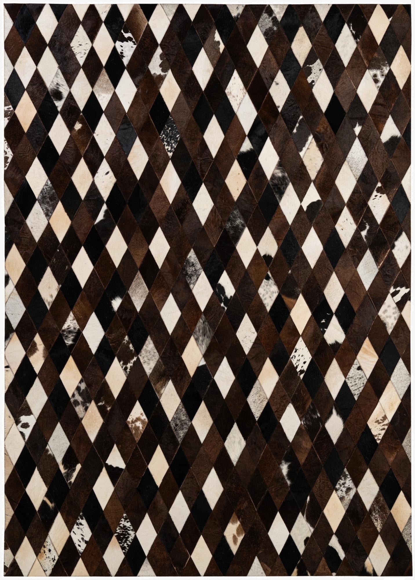  5' 9 x 8' 1 Cowhide - Patchwork Rug
