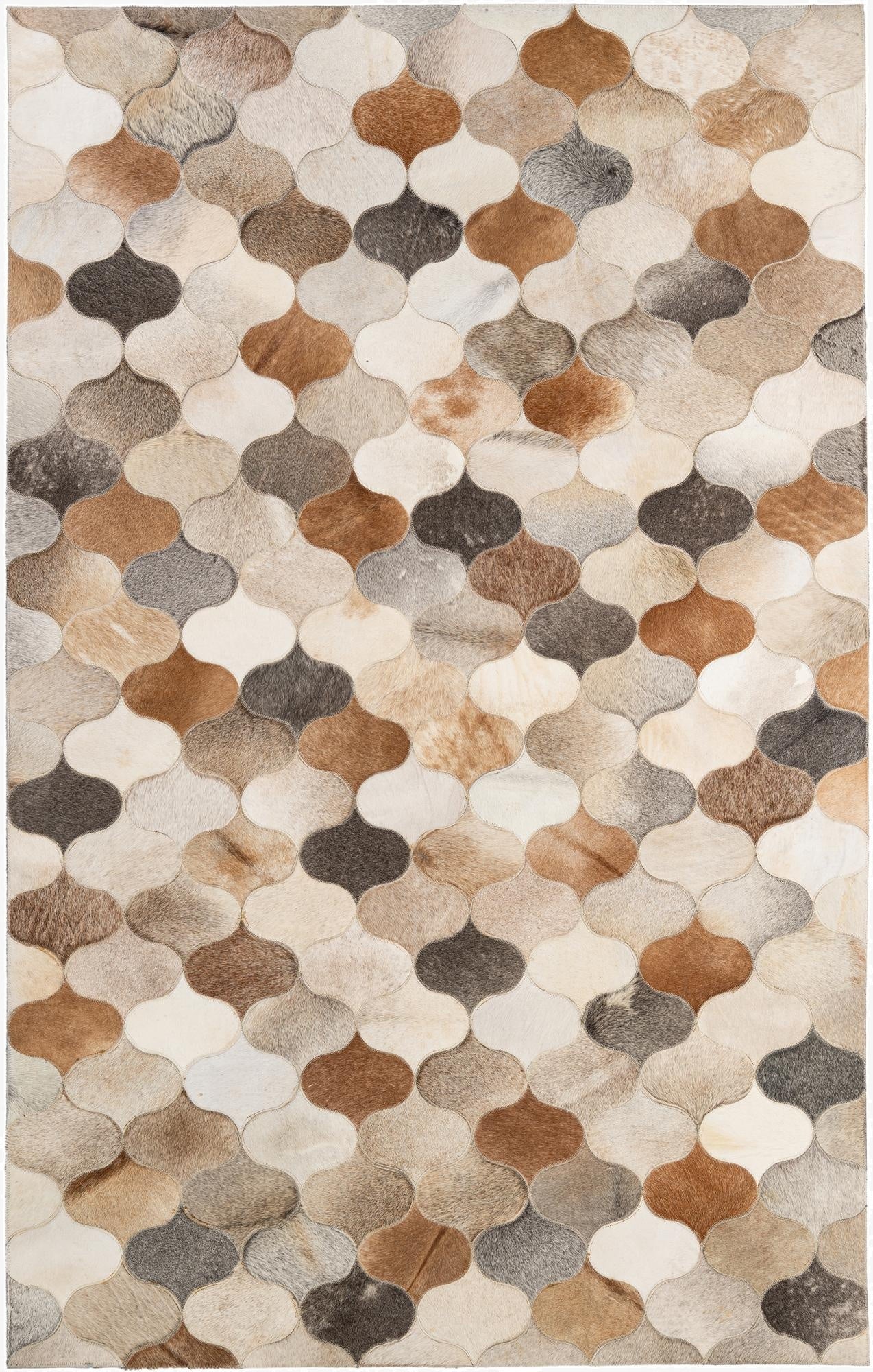  5' x 8' Cowhide - Patchwork Rug