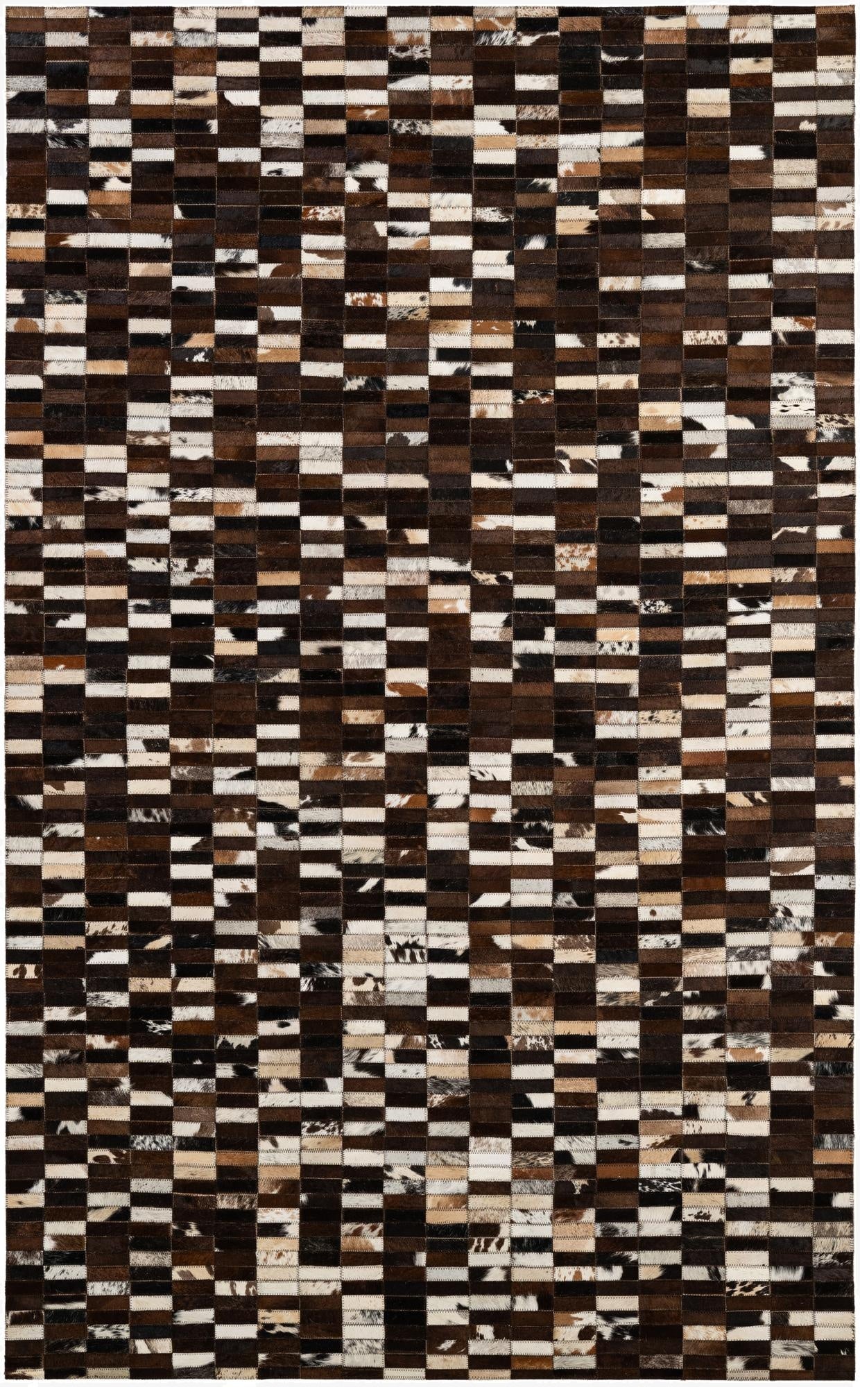  5' x 8' Cowhide - Patchwork Rug