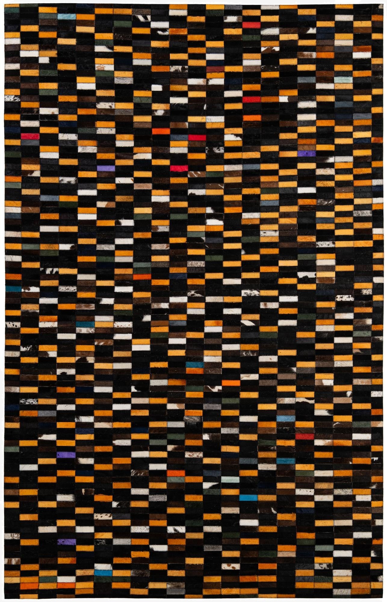  5' x 8' Cowhide - Patchwork Rug