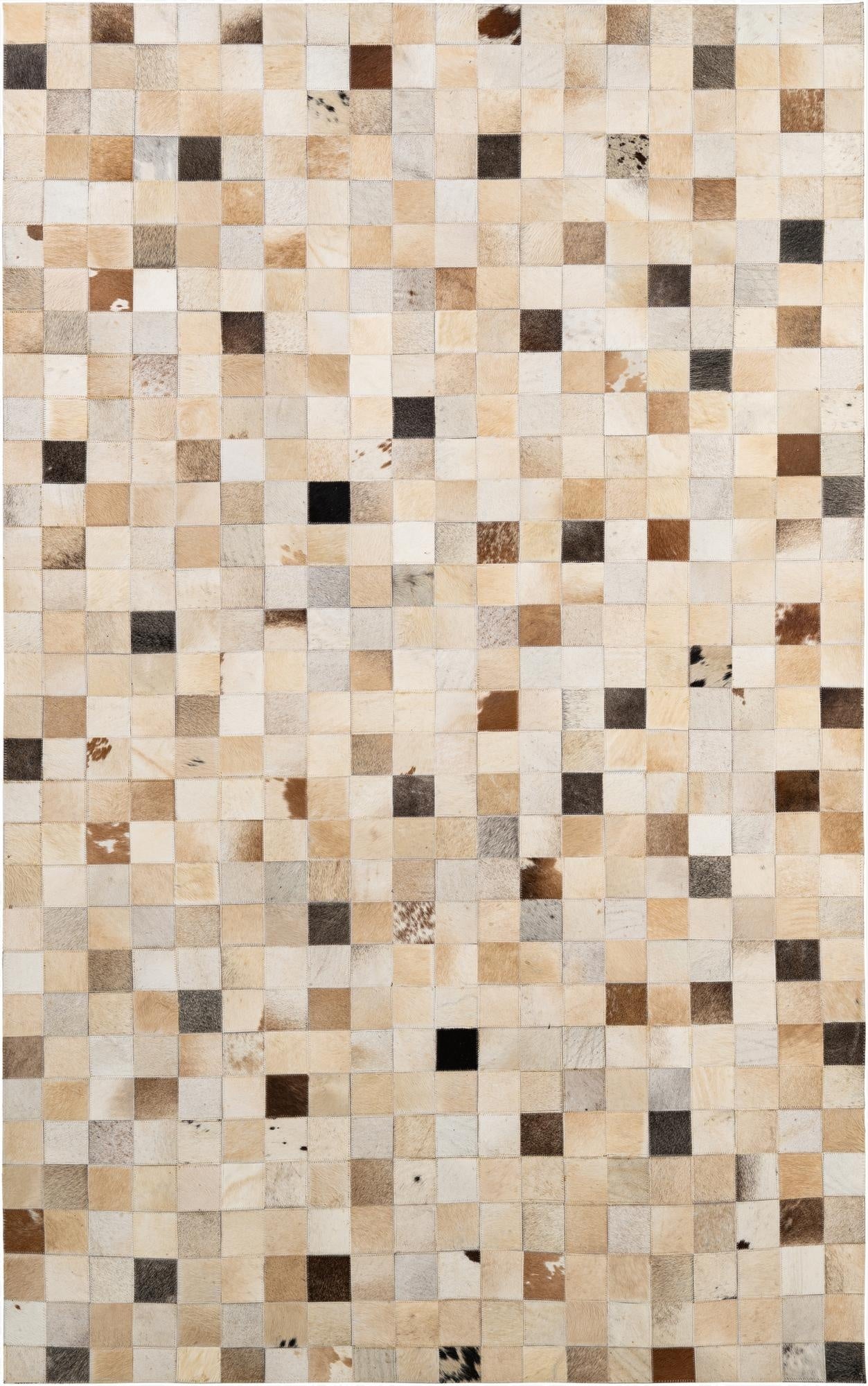  5' 1 x 8' 1 Cowhide - Patchwork Rug