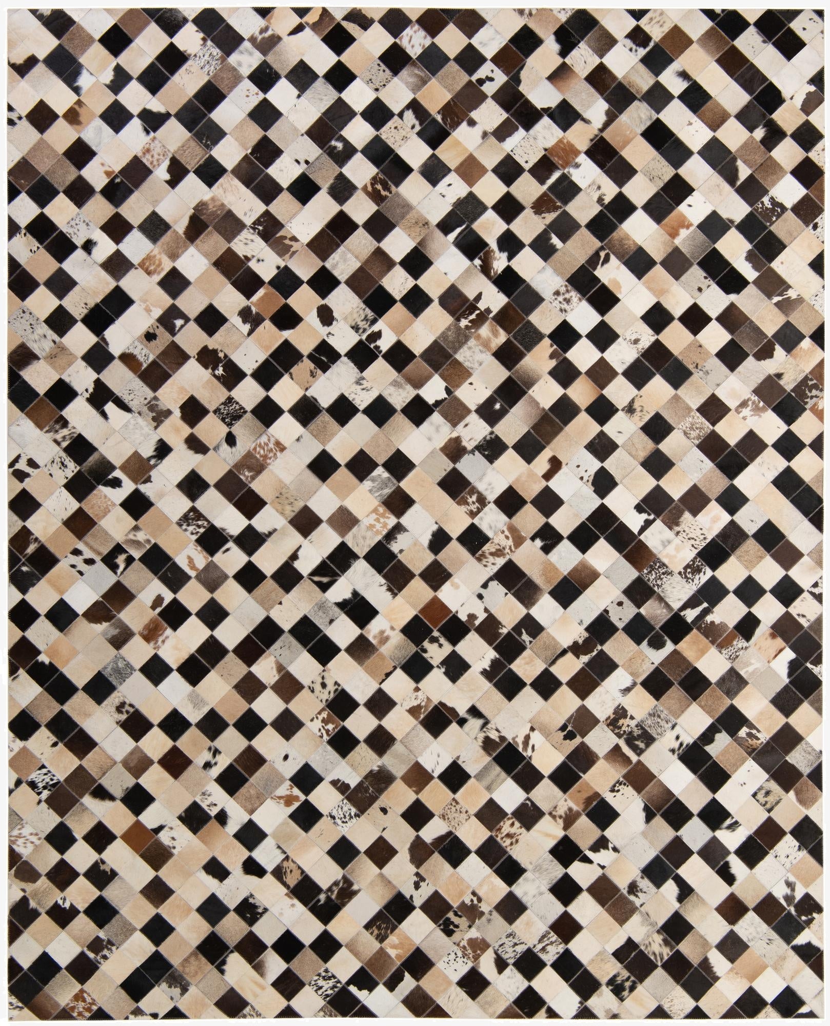  7' 11 x 9' 11 Cowhide - Patchwork Rug